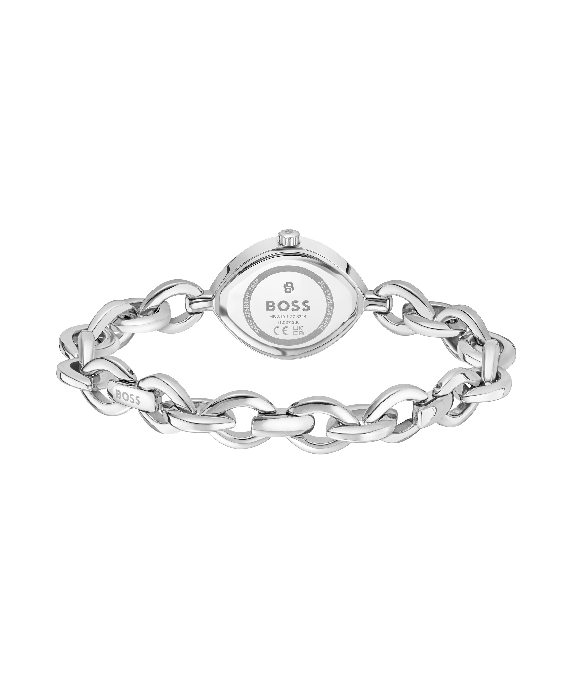 BOSS Quarzuhr »FIORA« Armbanduhr, Damenuhr, Edelstahlarmband, analog