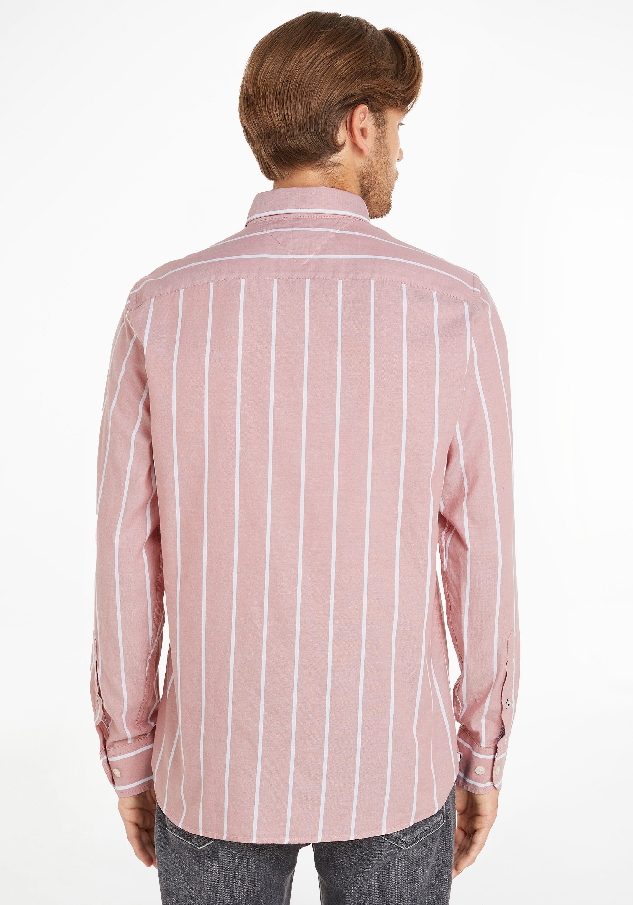 Tommy Hilfiger Langarmhemd »OXFORD STRIPE RF SHIRT«, mit Button-down-Kragen  ▷ kaufen | BAUR