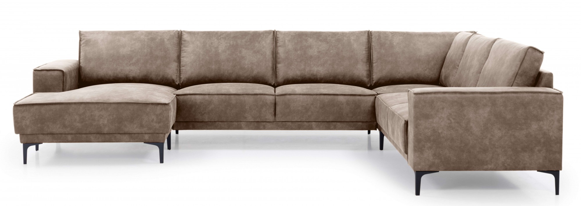 Places of Style Wohnlandschaft "XXL Sofa Oland, Struktur, Flachgewebe, Luxu günstig online kaufen