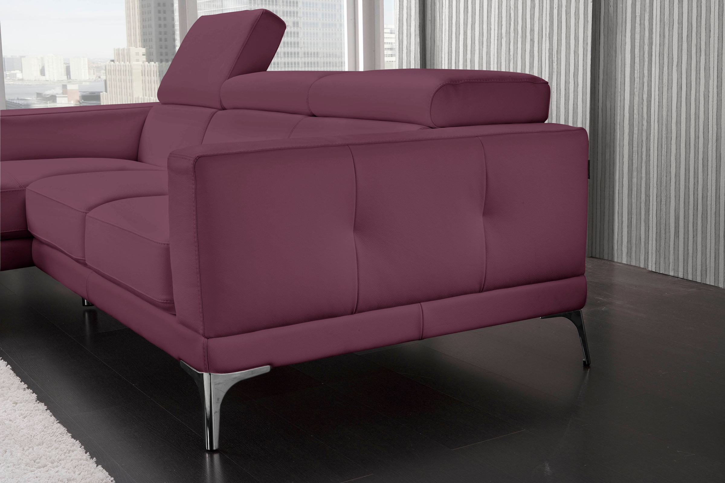 Egoitaliano Ecksofa "Claudie, Designsofa mit extrakomfortablem Sitzkomfort" günstig online kaufen