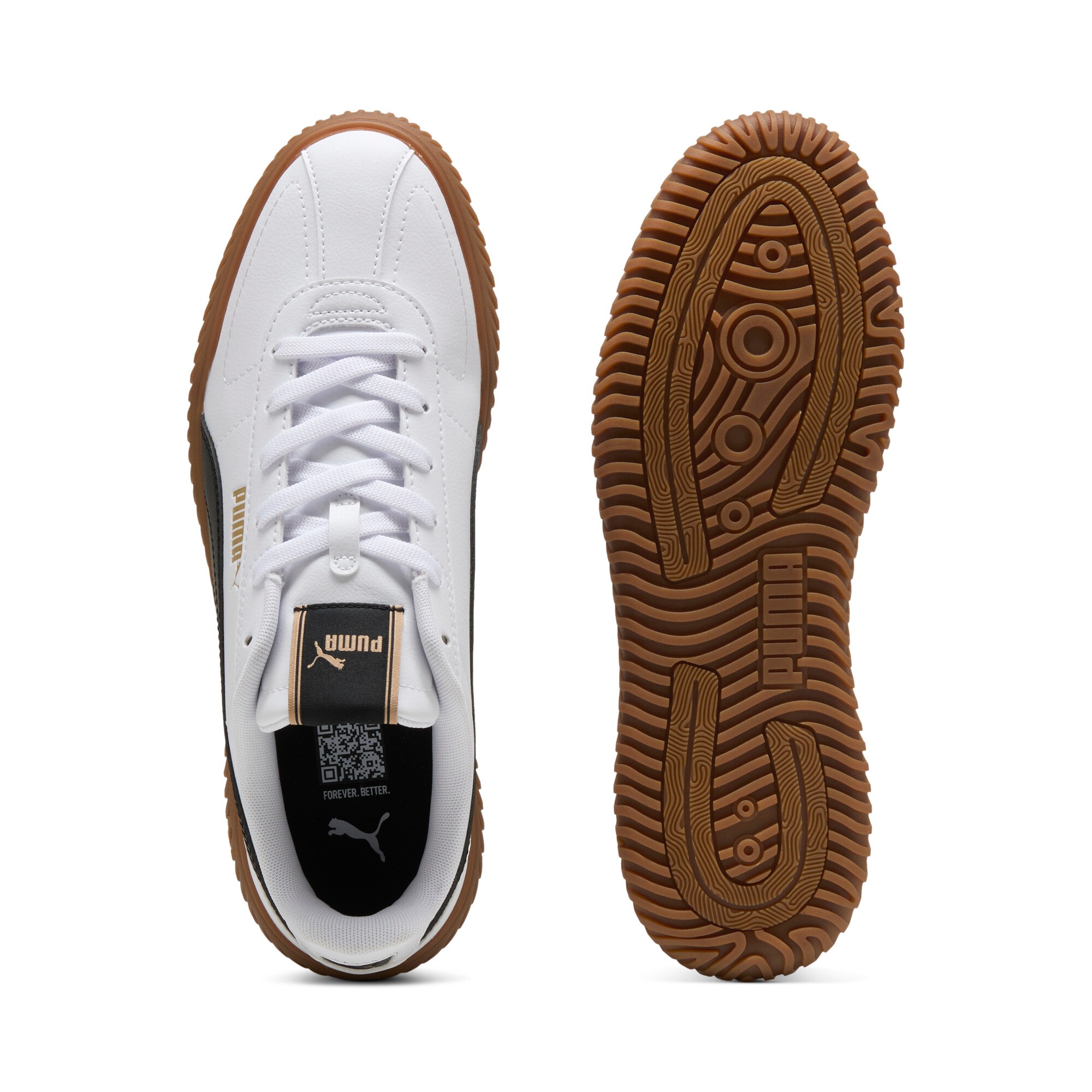 Sneaker PUMA "CLUB KAYZER", Damen, Gr. 43, schwarz-weiß (puma weiß, puma schwarz), Synthetik, Schuhe Sneaker 3