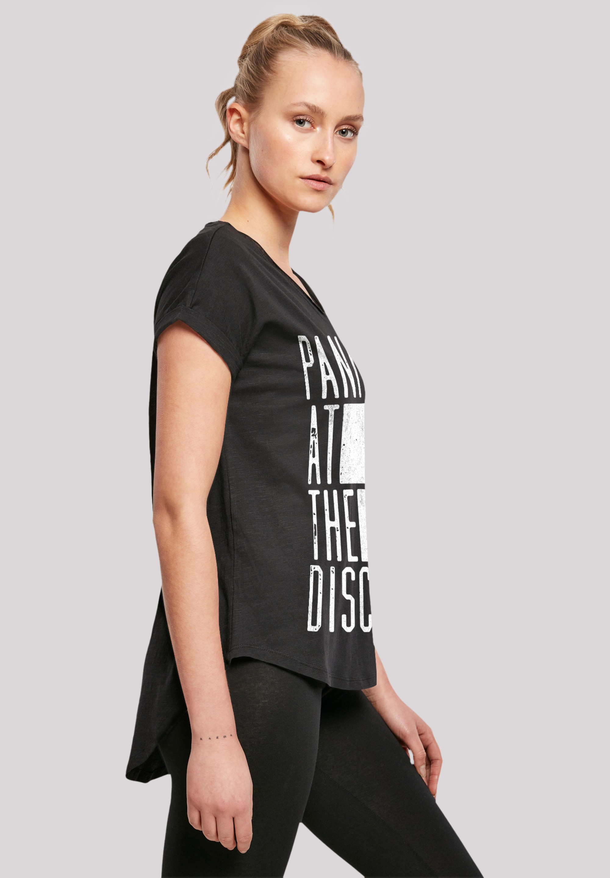 F4NT4STIC T-Shirt »Panic At The Disco Block Text«, Premium Qualität