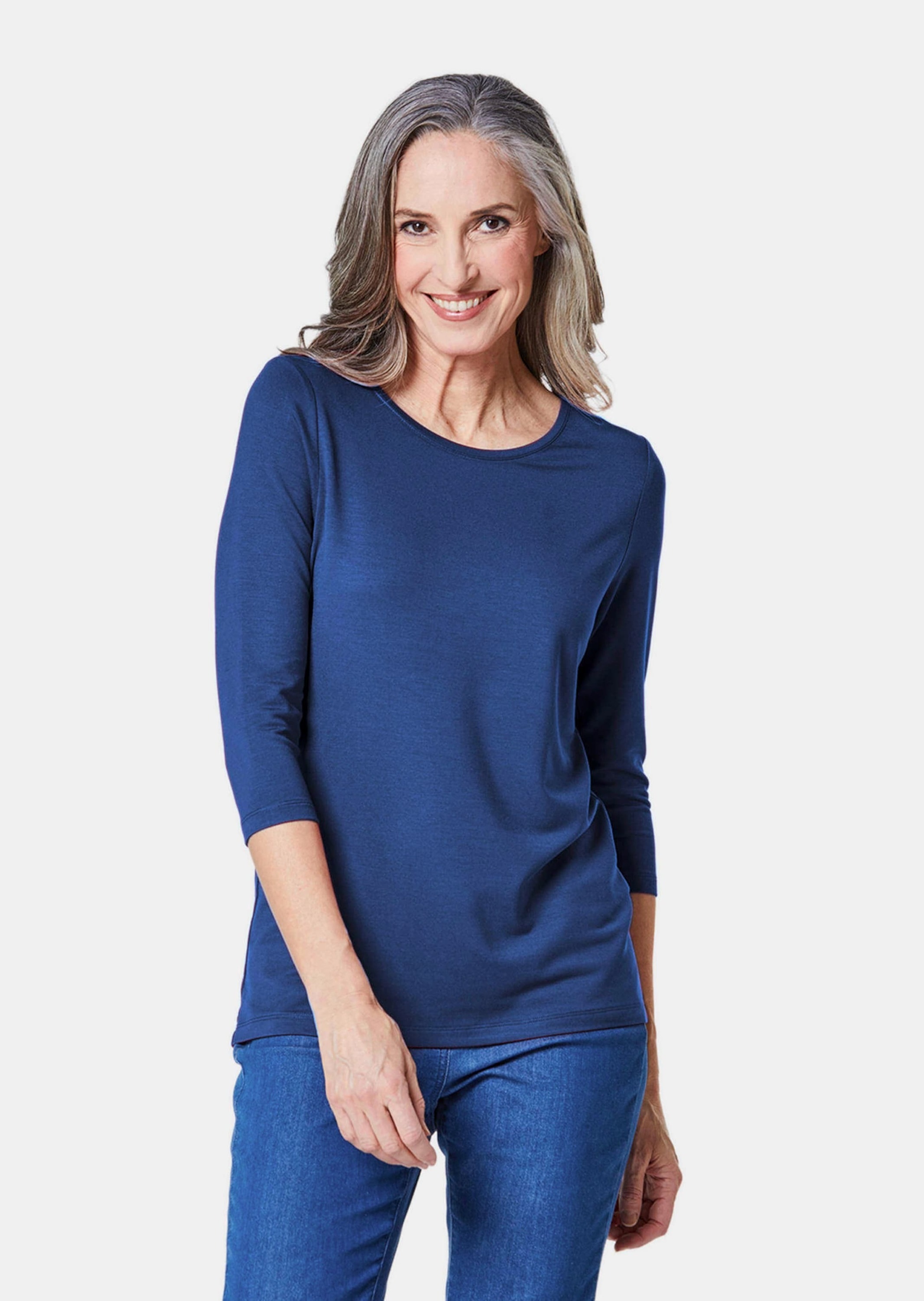 GOLDNER 3/4-Arm-Shirt »Kurzgröße Kombifreundliches Shirt mit ¾ Arm«