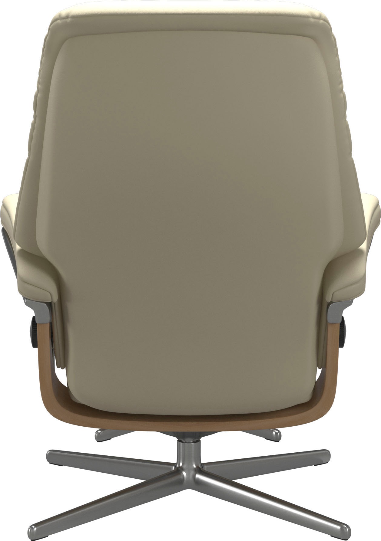 Stressless® Relaxsessel »Sunrise«, (Set, Relaxsessel mit Hocker), mit Hocker, mit Cross Base, Größe S, M & L, Holzakzent Eiche