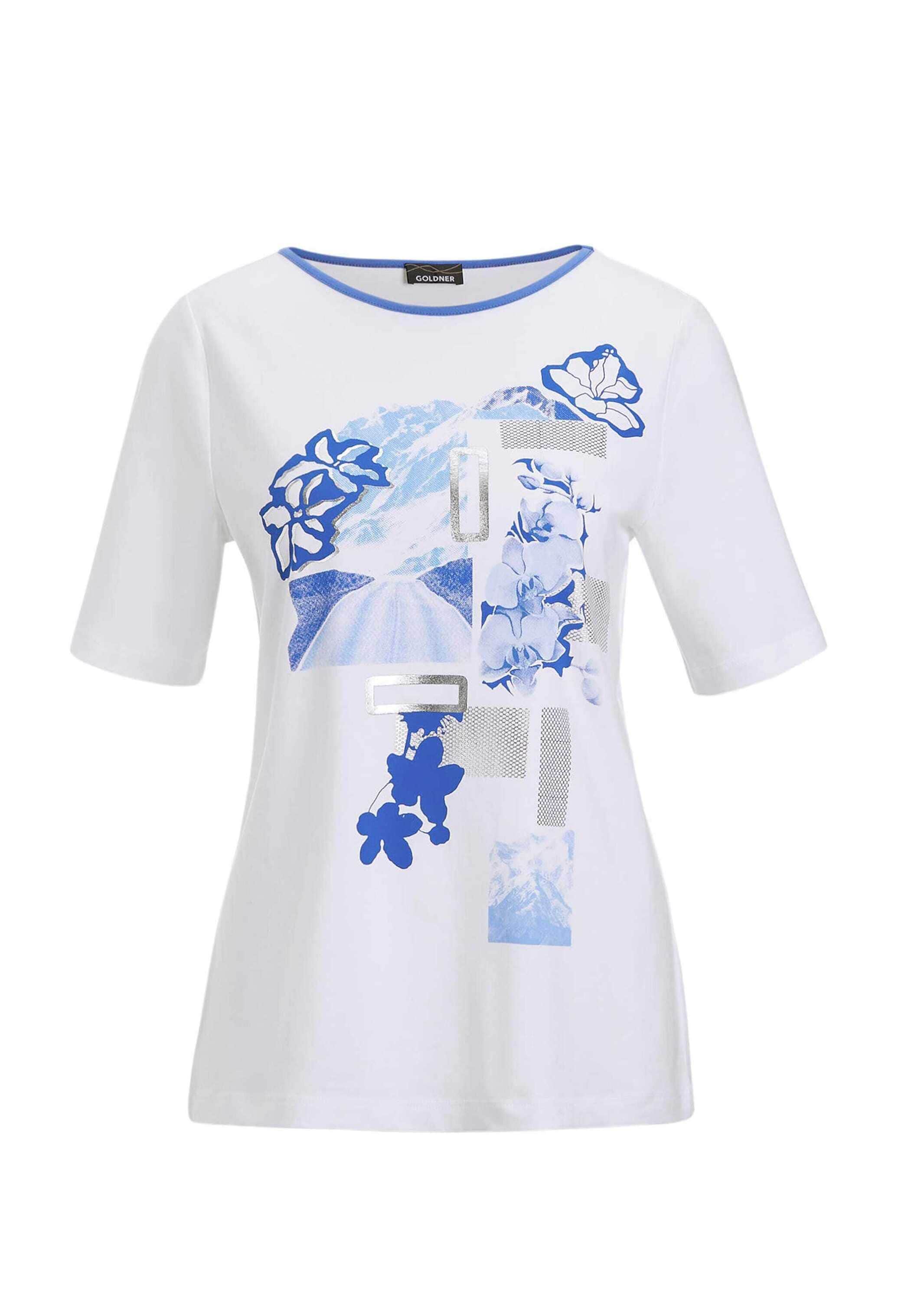 GOLDNER Kurzarmshirt "Sommeroberteil mit Frontdruck" günstig online kaufen