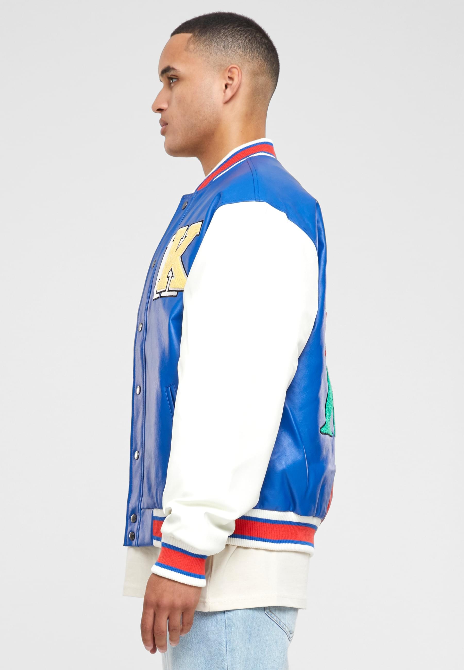 Karl Kani Allwetterjacke »Karl Kani Herren KK Retro Patch Block College Jacket«, (1 St.), ohne Kapuze