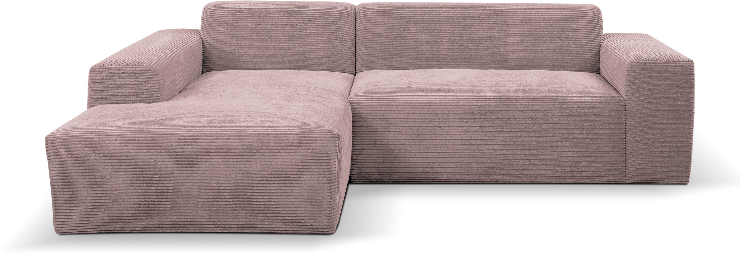WERK2 Ecksofa "Zeus-L modern & zeitlos, Breite 253 cm, bequemes Sofa", Curv günstig online kaufen