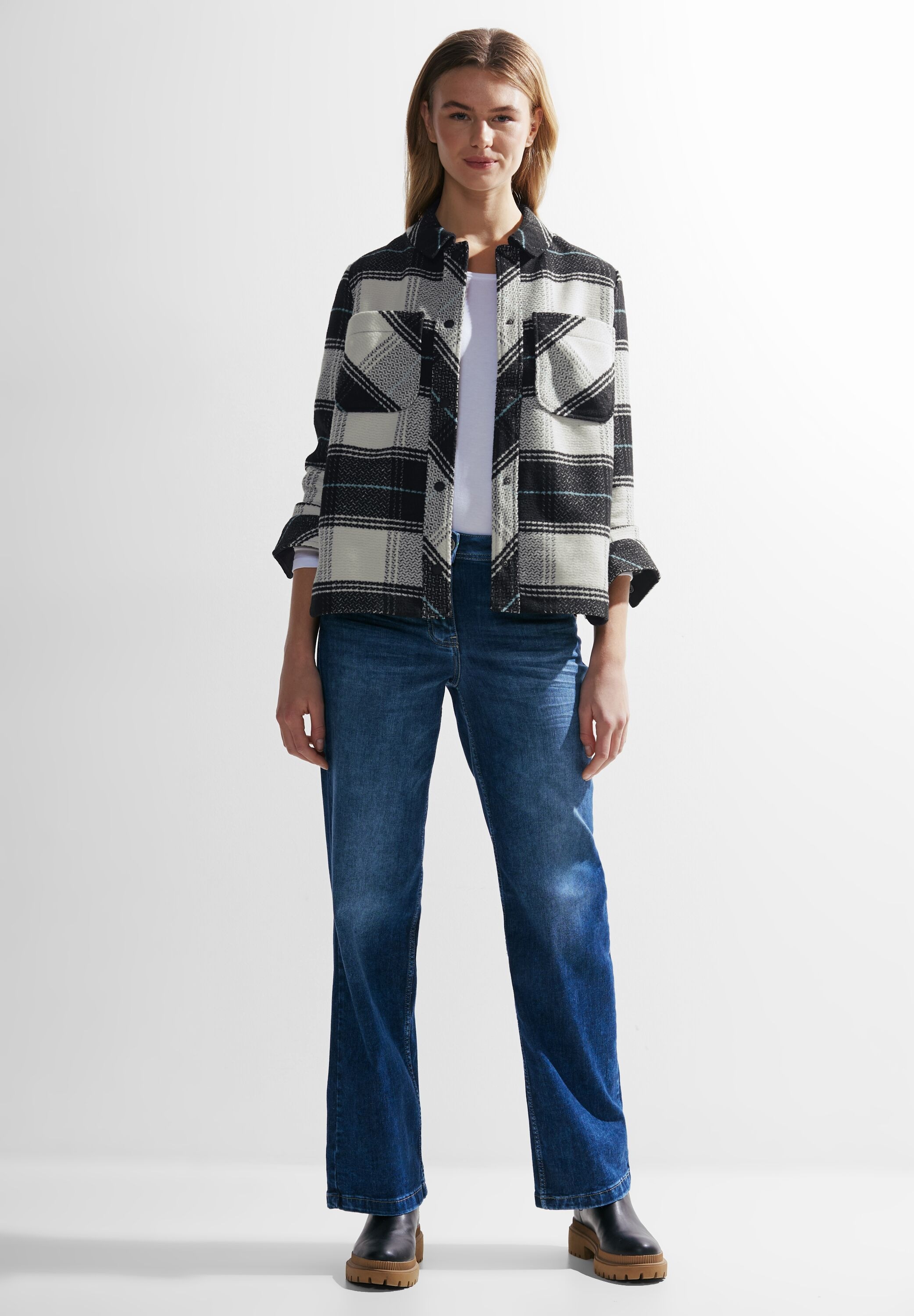 Thumbnail - Cecil Blusenjacke ohne Kapuze mit Brusttaschen