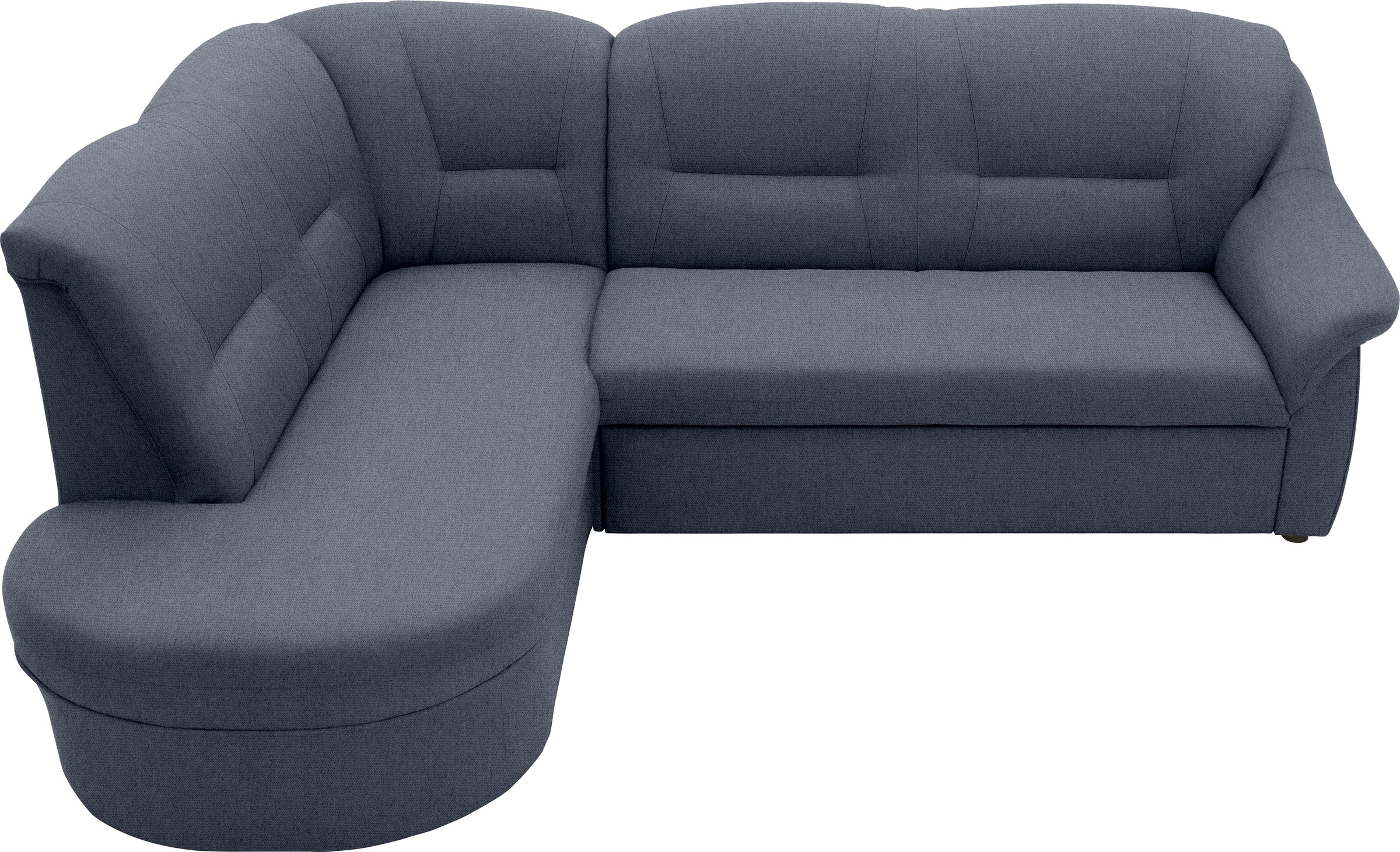 DOMO collection Ecksofa »Faenza für kleine Räume, Stellmaße 232,176cm, komfortabel, L-Form«, mit Ottomane, zeitlos, elegante Armlehnen, wahlweise mit Bettfunktion