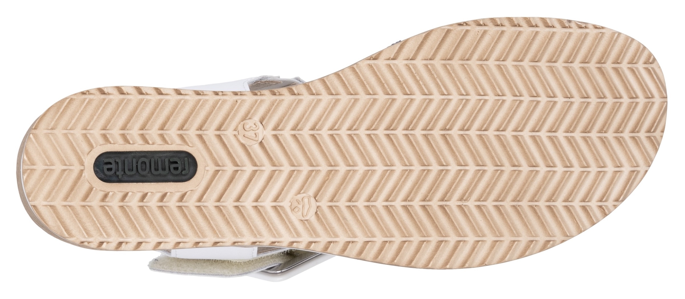 Remonte Sandalette »ELLE-Collection«, Sommerschuh, Sandale, Bequemschuh mit Klett unter der Zierschnalle