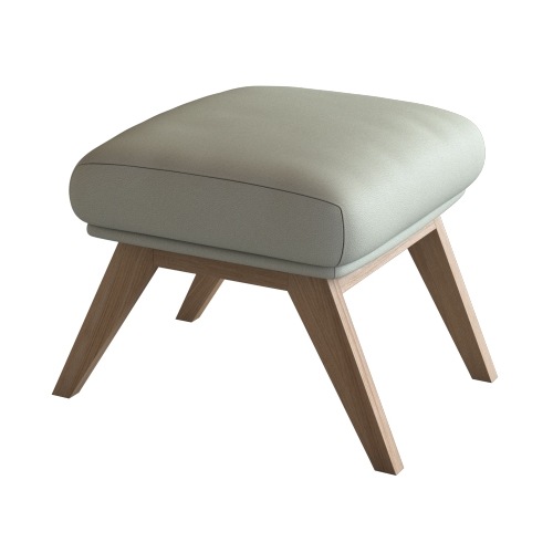 FLEXLUX "Adria" Fuß Eiche, Fußhocker für Ohrensessel