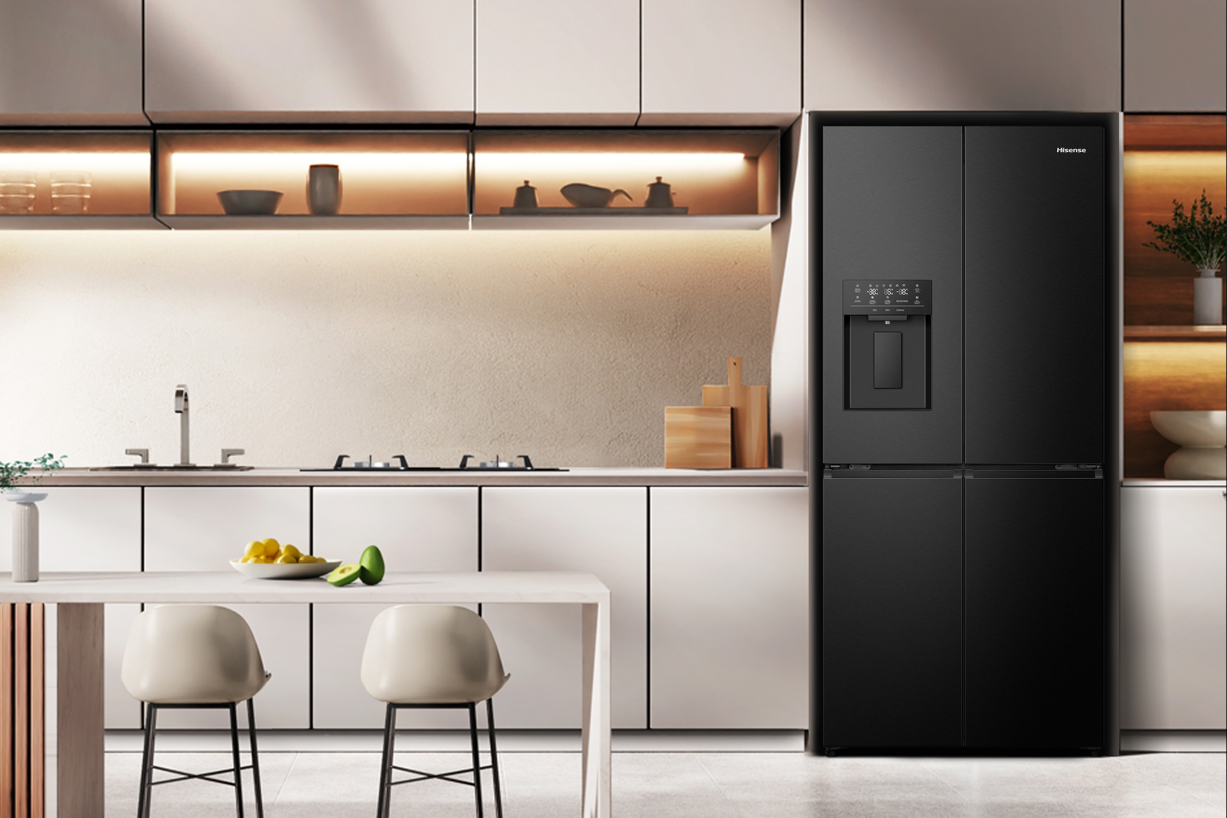 Hisense Multi Door »RQ5P470SYFD«, Wasser-/Eisspender