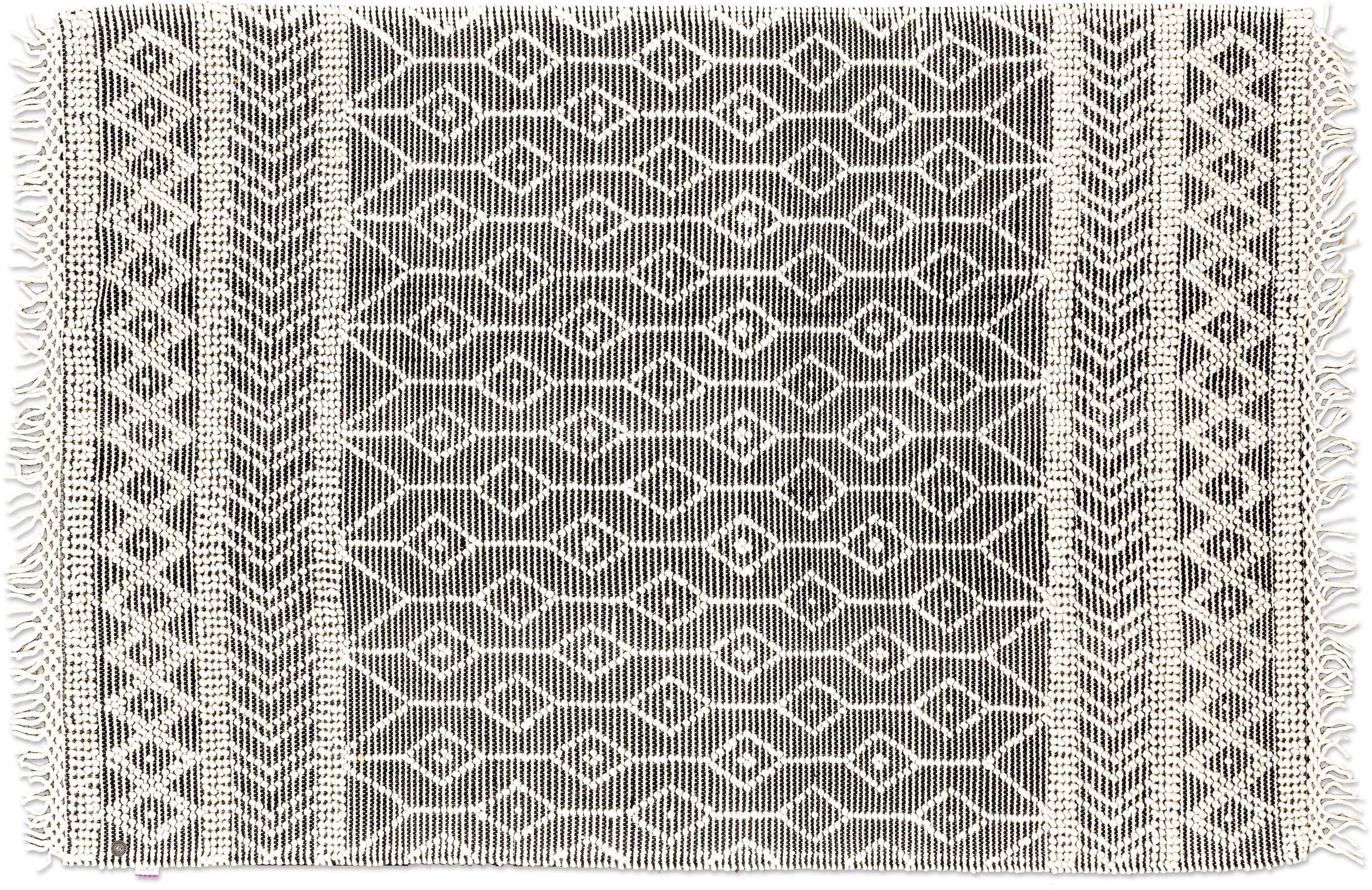 TOM TAILOR HOME Teppich »Colored Macrame«, rechteckig, Handweb Teppich, reine Wolle, handgewebt, mit Fransen, Scandi Design