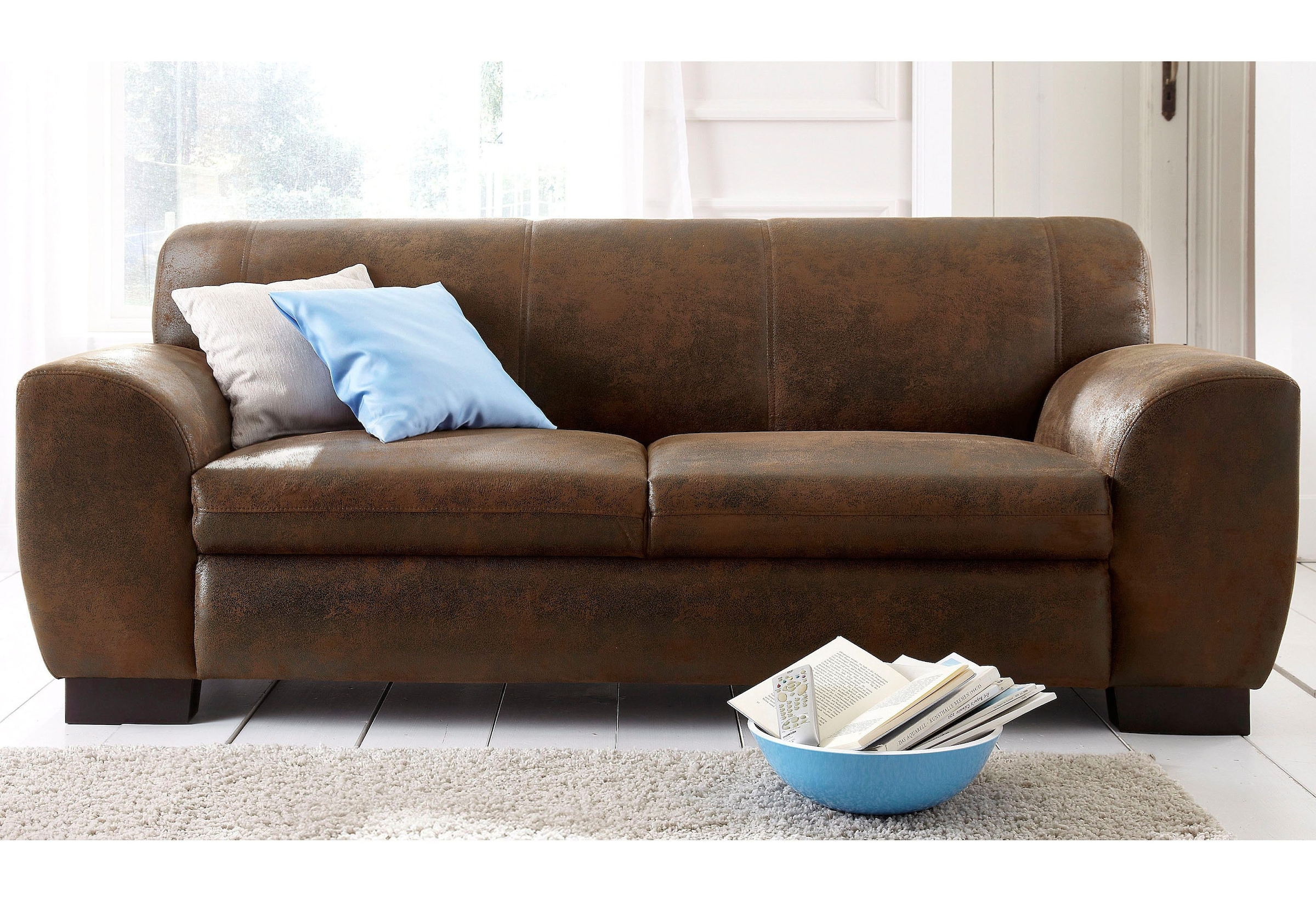 Home affaire Sofa "Nika", 2 oder 3- Sitzer in Microfaser MELROSE günstig online kaufen