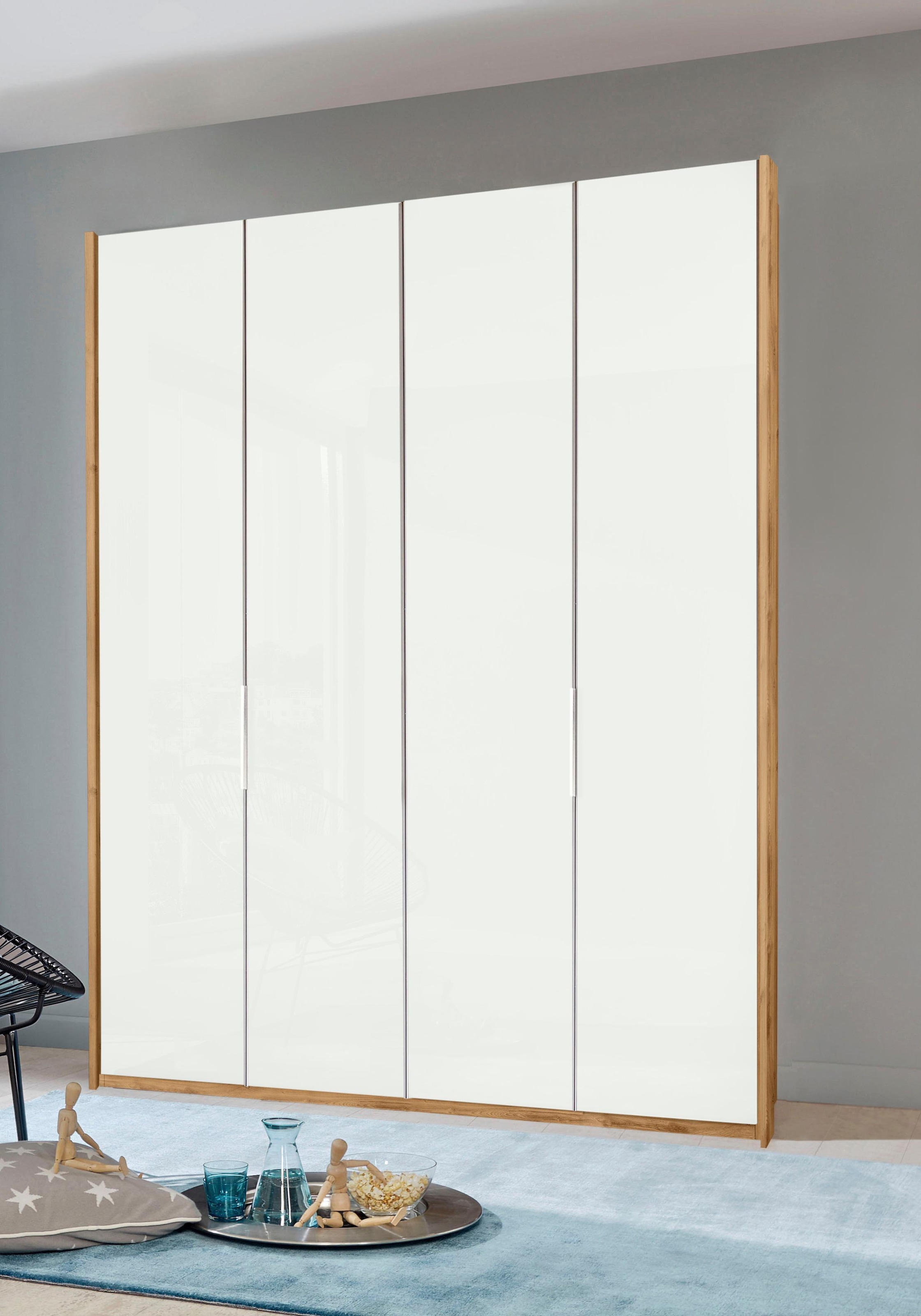 Fresh To Go Kleiderschrank »Level«, Türen vollflächig mit farbigem Glas