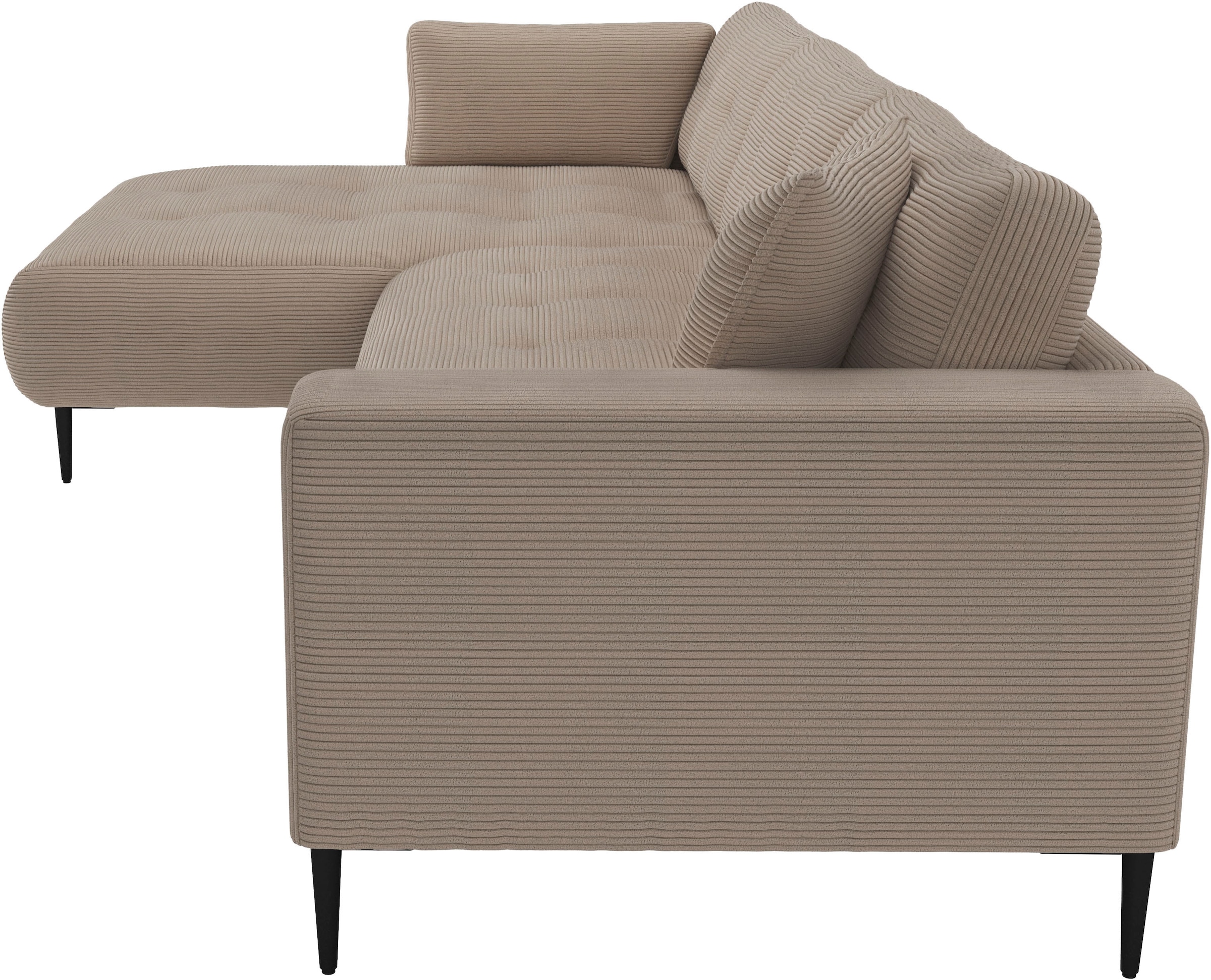 Trends by HG Ecksofa »Leo, B: 309, in Cord und Chenille«