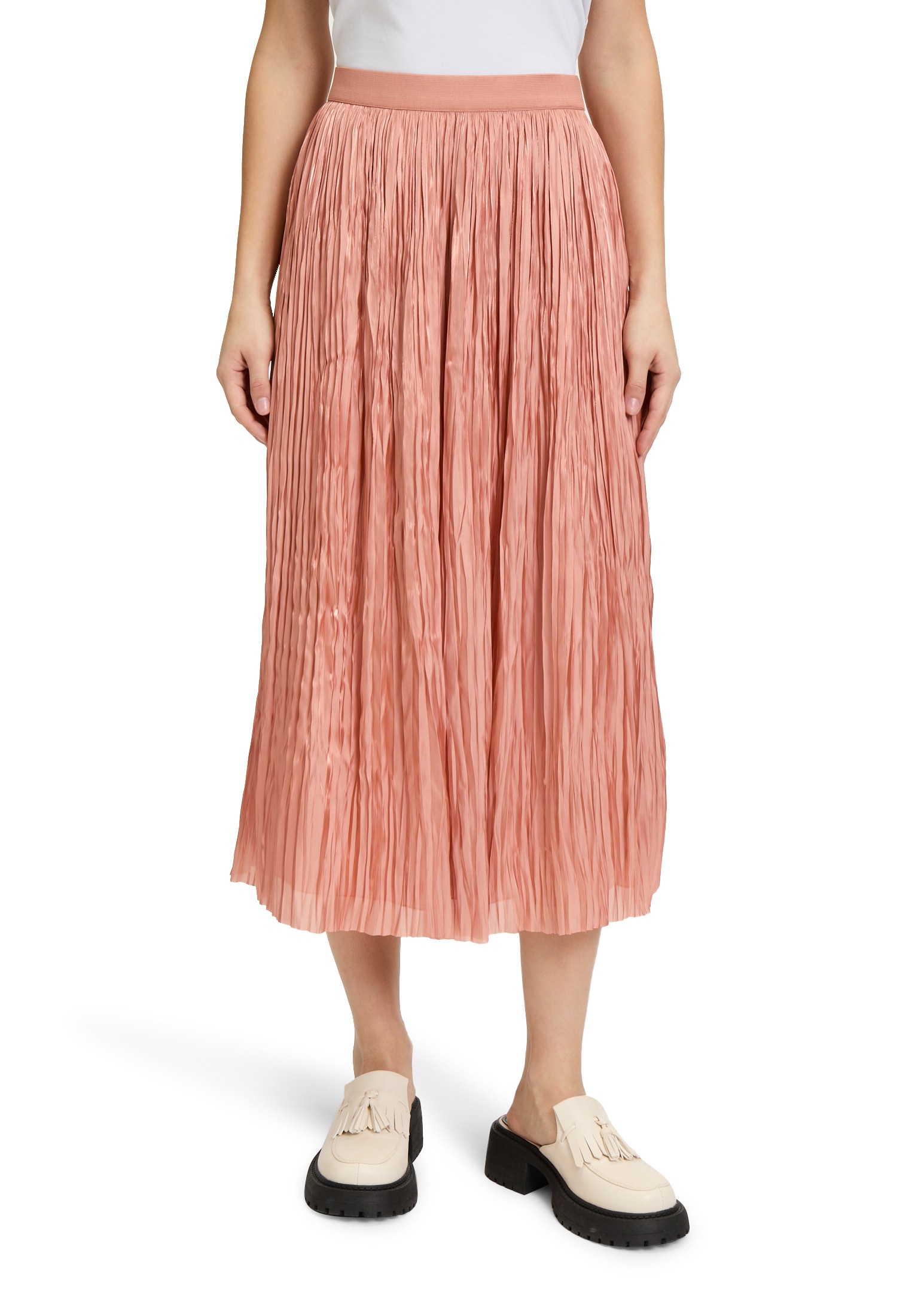 Cartoon Midirock "Damen mit offenem Saum", Material günstig online kaufen