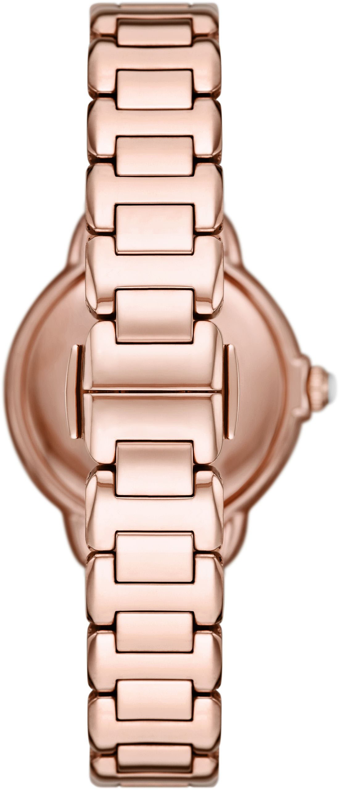 Emporio Armani Quarzuhr, Armbanduhr, Damenuhr, Edelstahlarmband, analog