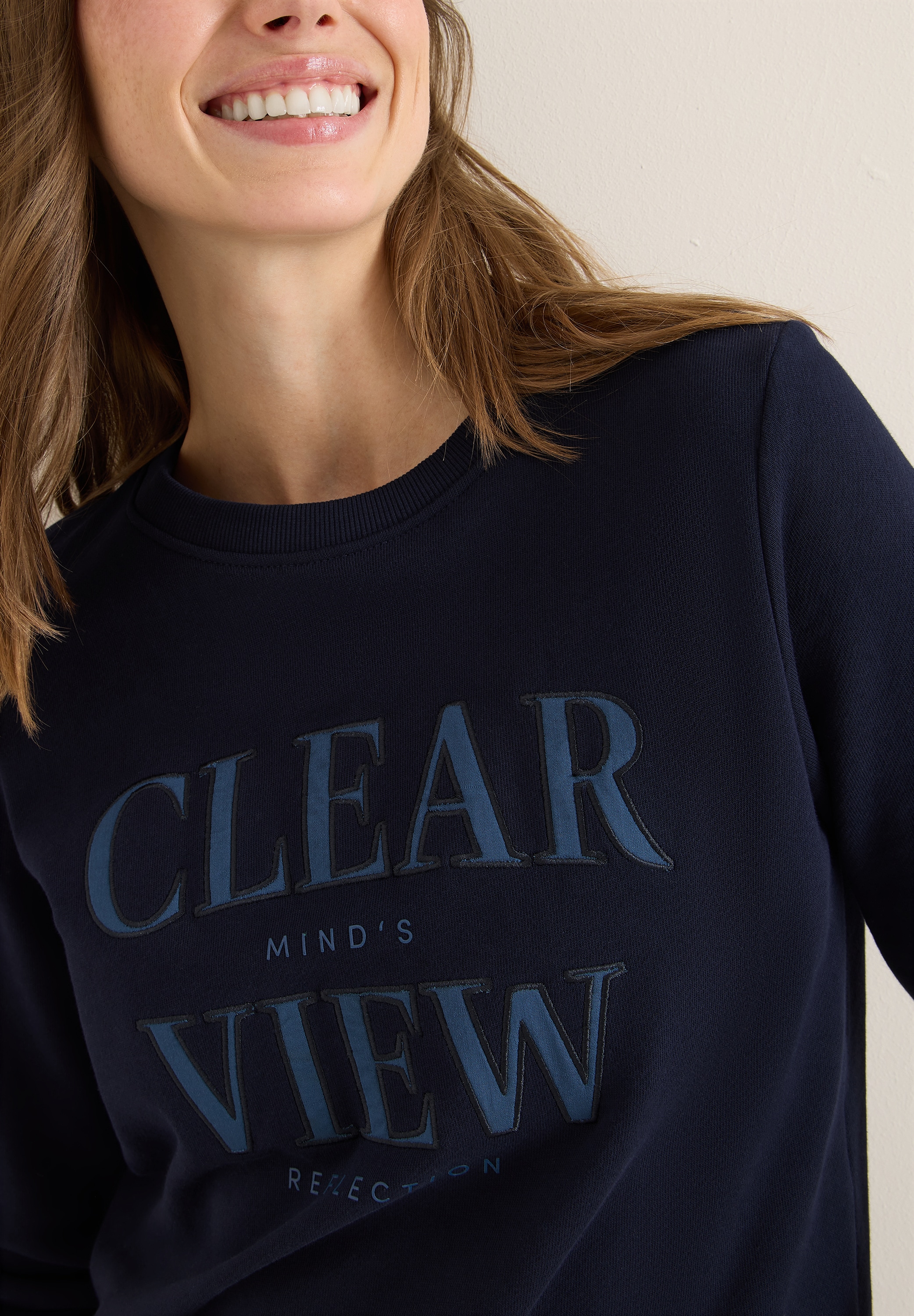 Cecil Sweatshirt, mit Wording Artwork