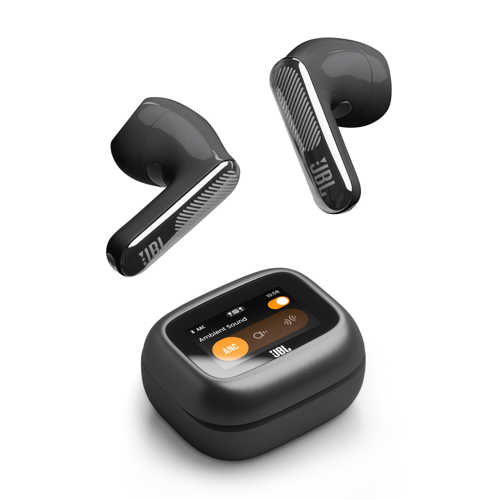 JBL wireless In-Ear-Kopfhörer "LIVE FLEX 4", schwarz, B:10,5cm H:4,5cm T:16,5cm, Kopfhörer, Kabellose Ohrhörer mit Noise-Cancelling-Funktion - Einheit