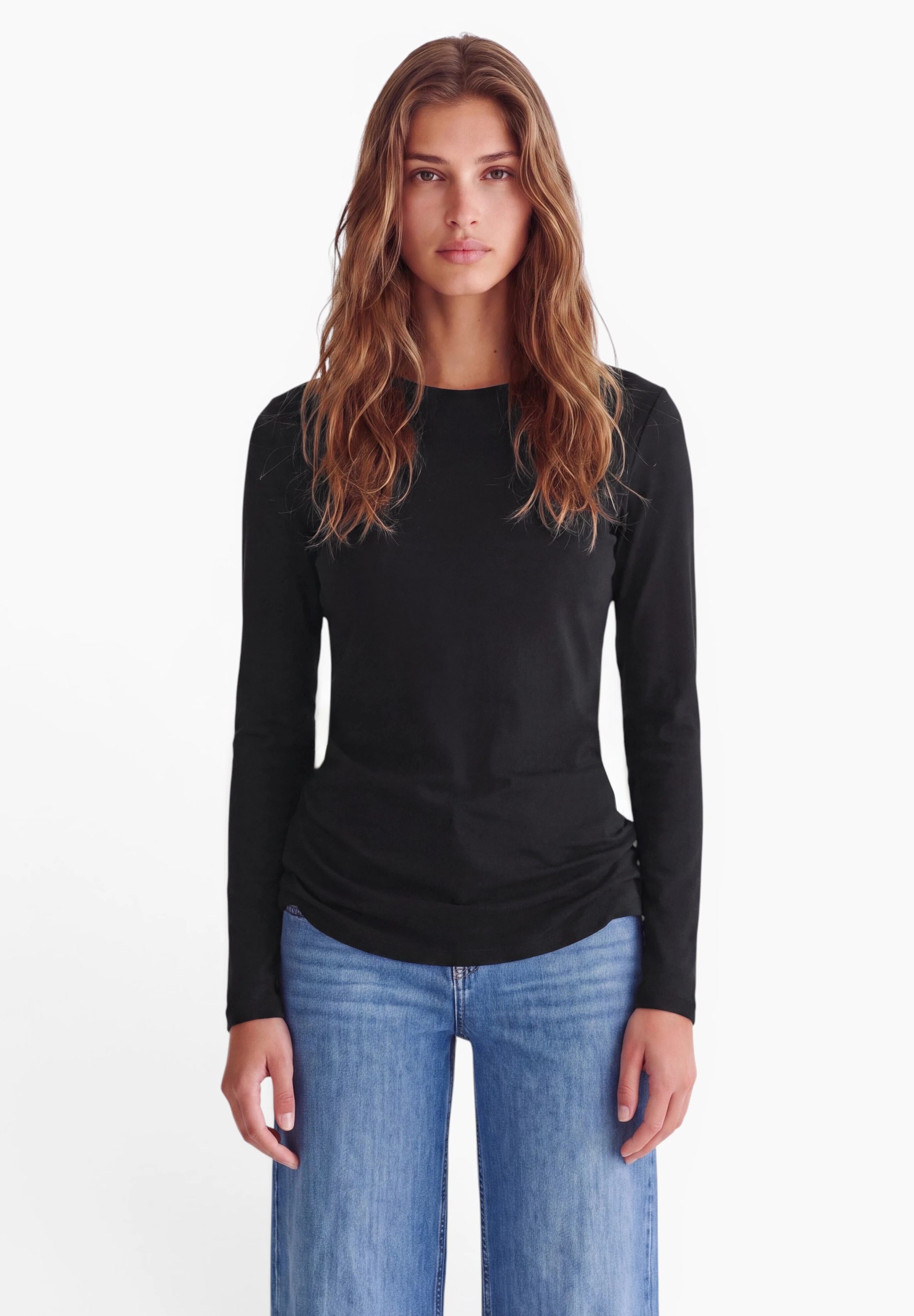 STREET ONE STUDIO Langarmshirt im soften Baumwoll-Mix