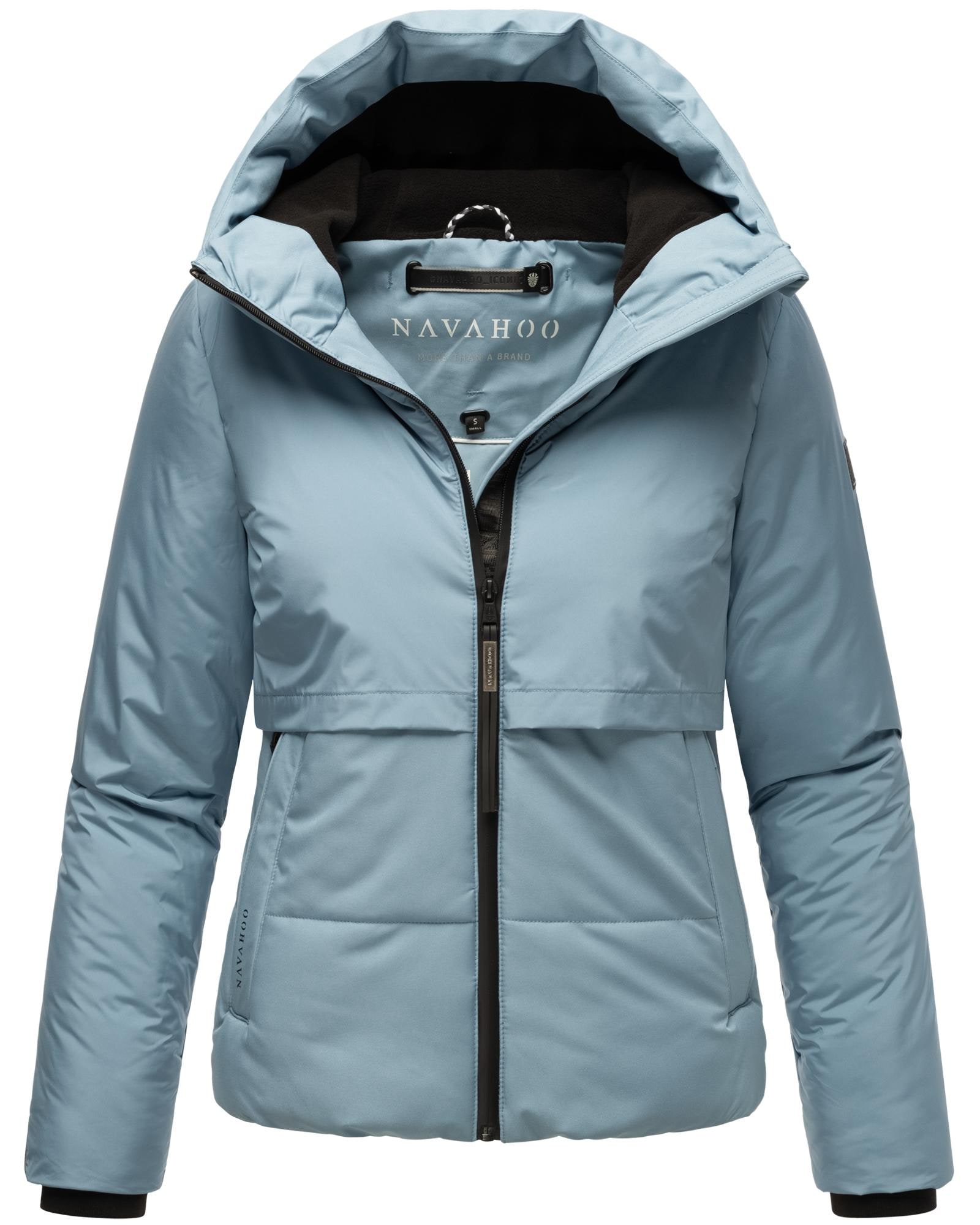 Navahoo Steppjacke "Liebesküken XIV", mit Kapuze, modische Damen Winterjacke mit Fleece-Innenfutter