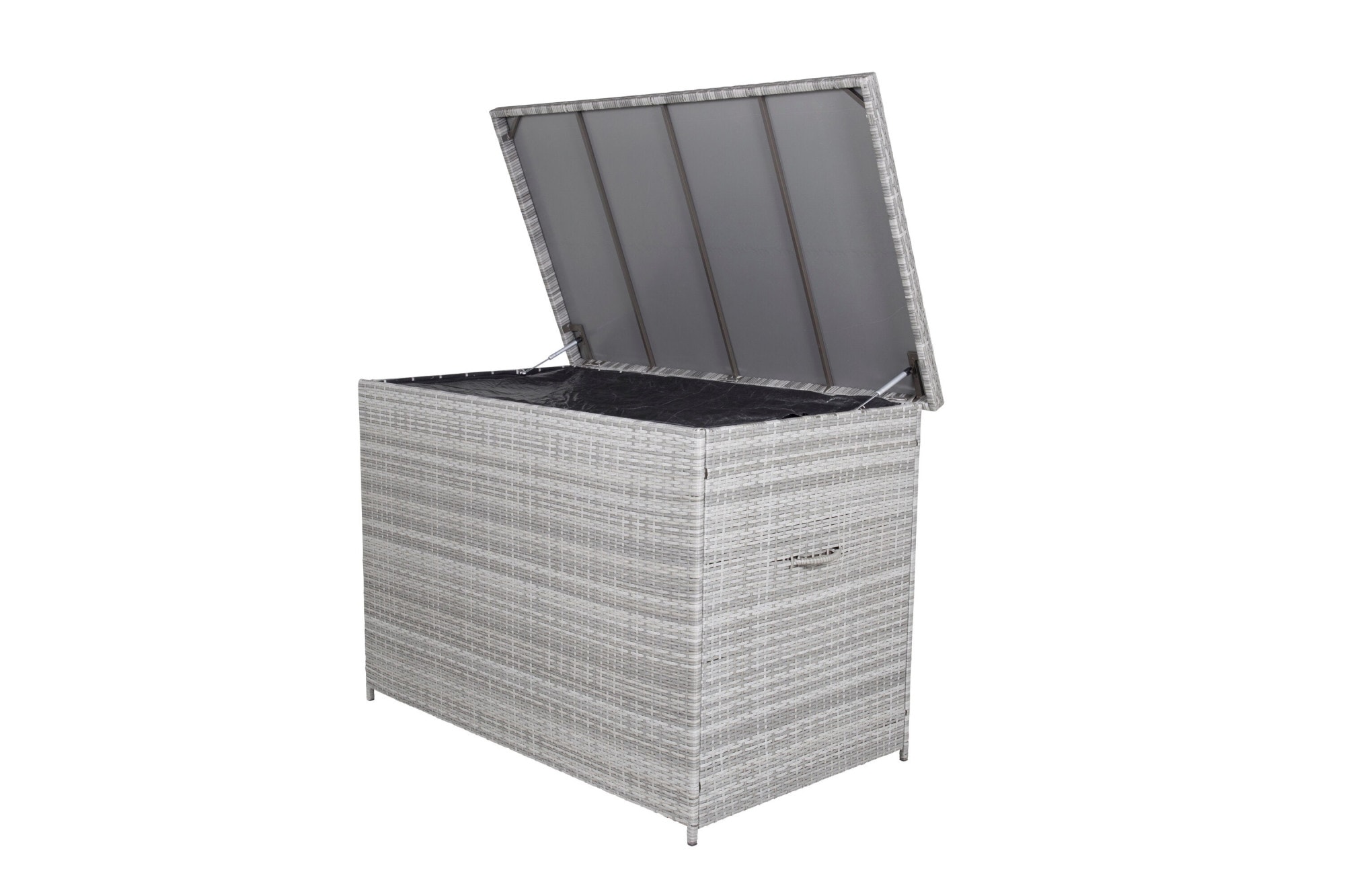 Venture Home Truhe »geräumige Kissenbox 150 × 90 × 100 cm aus Korbgeflecht« Aufbewahrungsbox, UV-beständig, wetterfest, Stahlrahmen, geräumig