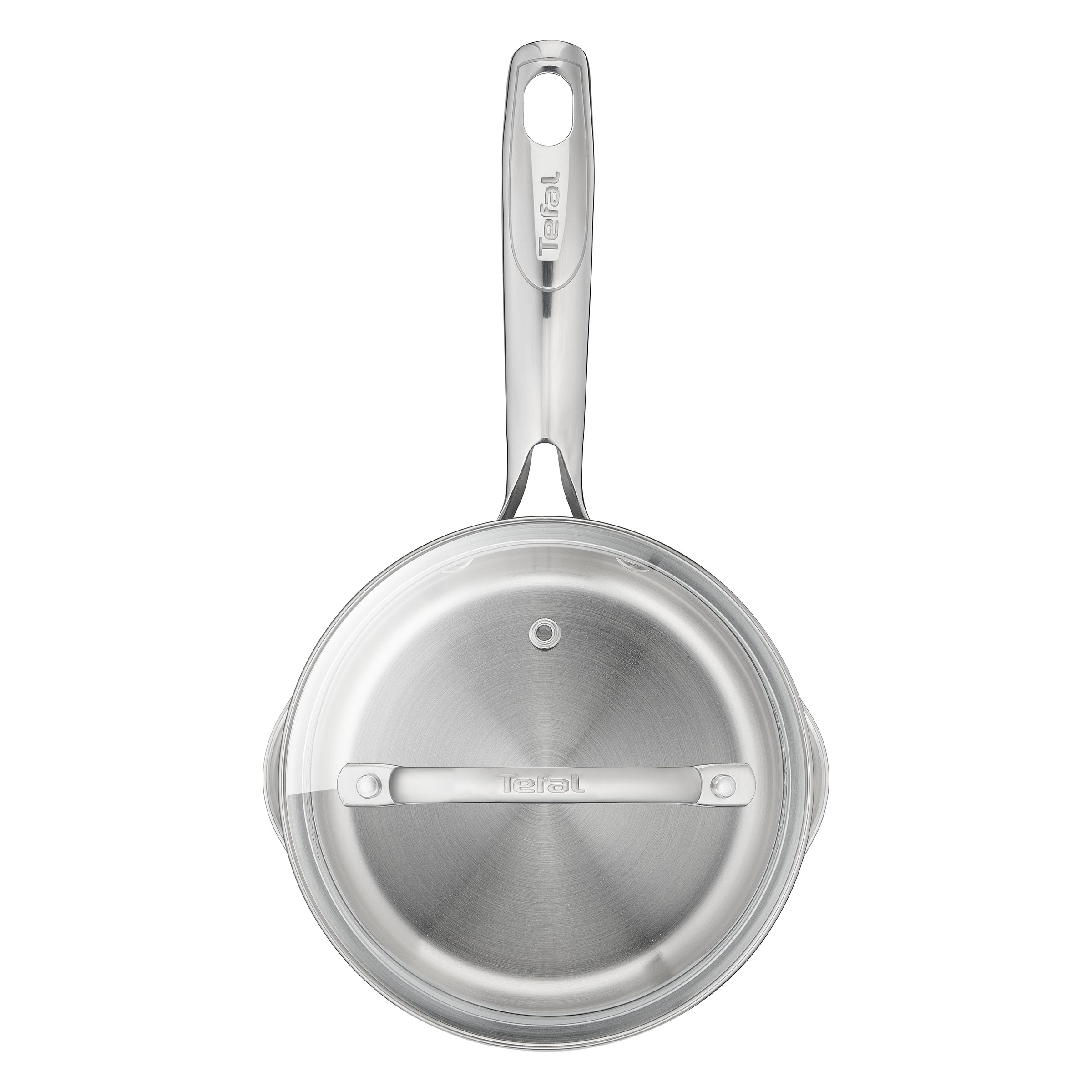 Tefal Topf-Set »Duetto+, Kochtopf Set mit Glasdeckel« Set, Stieltopf 16 cm, Schmortöpfe 18/20/24 cm, Suppentopf 22 cm, 10 tlg. Edelstahl