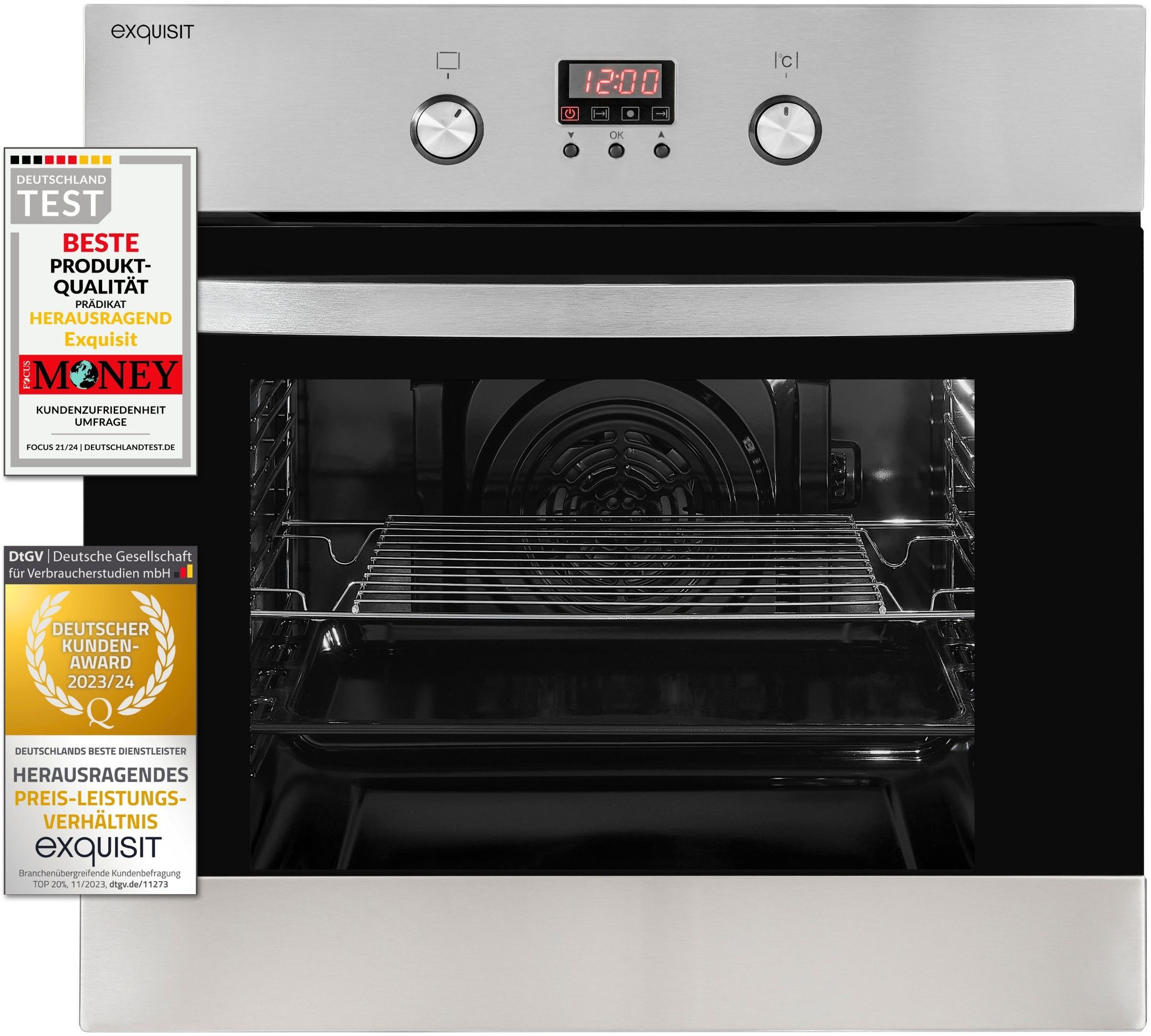 exquisit Backofen "EBE65-1H" Pizzafunktion – ideal für Pizza, Focaccia und günstig online kaufen