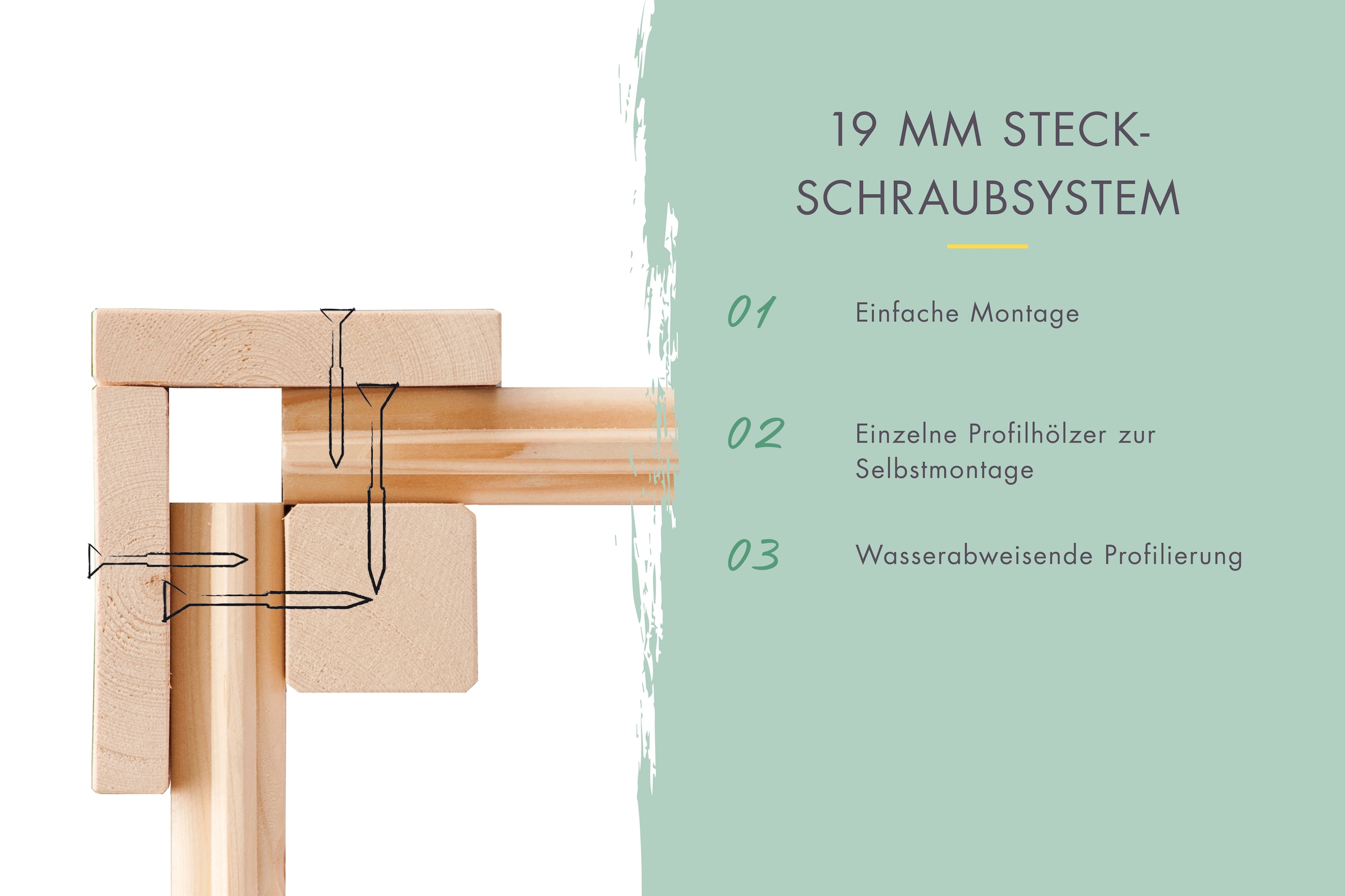 KONIFERA Gartenhaus »Arkur 2« inkl. Anbaudach