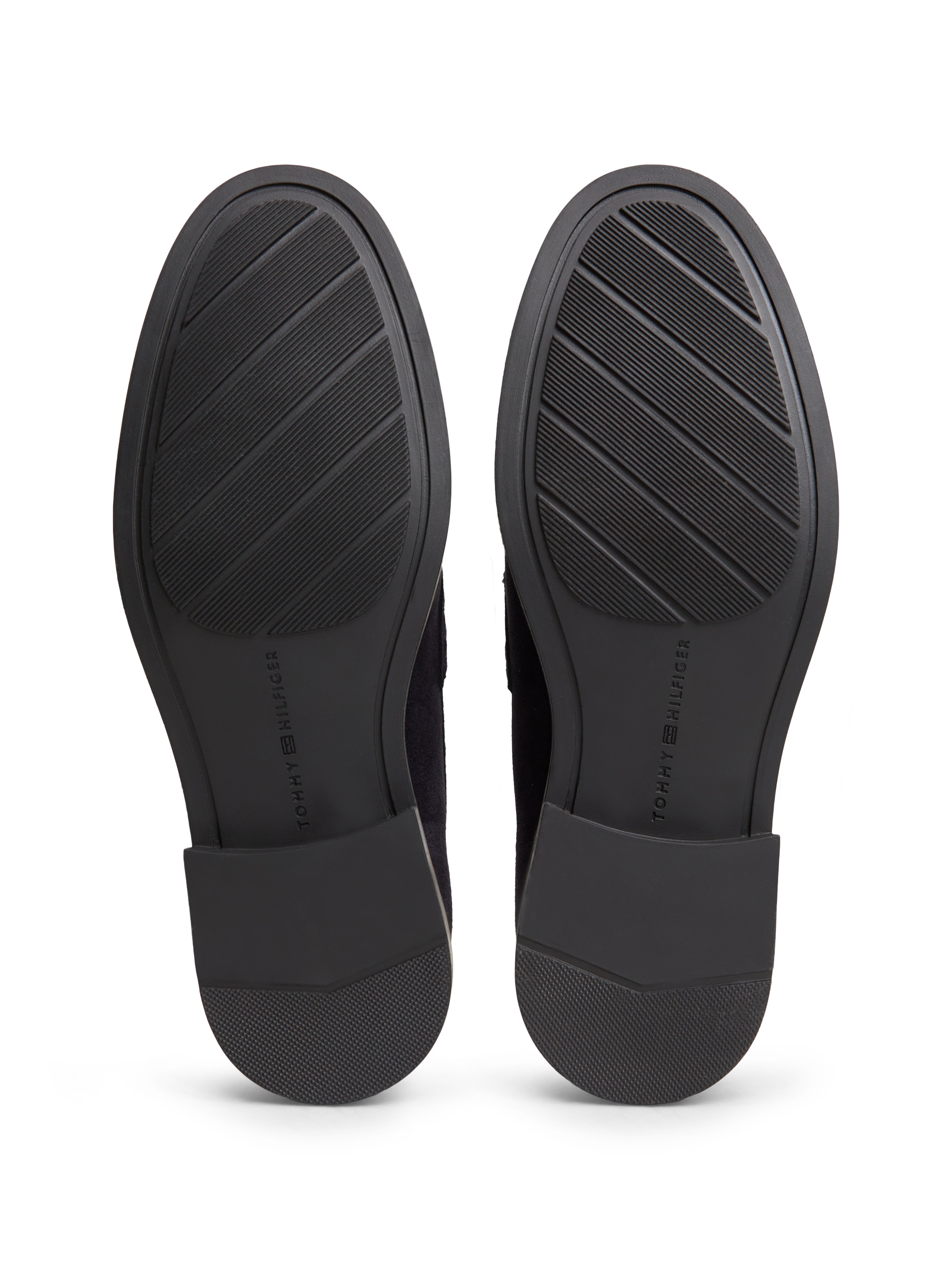 Tommy Hilfiger Loafer »TH CHAIN FRINGE SUEDE LOAFER«  Blockabsatz, Slipper mit modischen Fransen