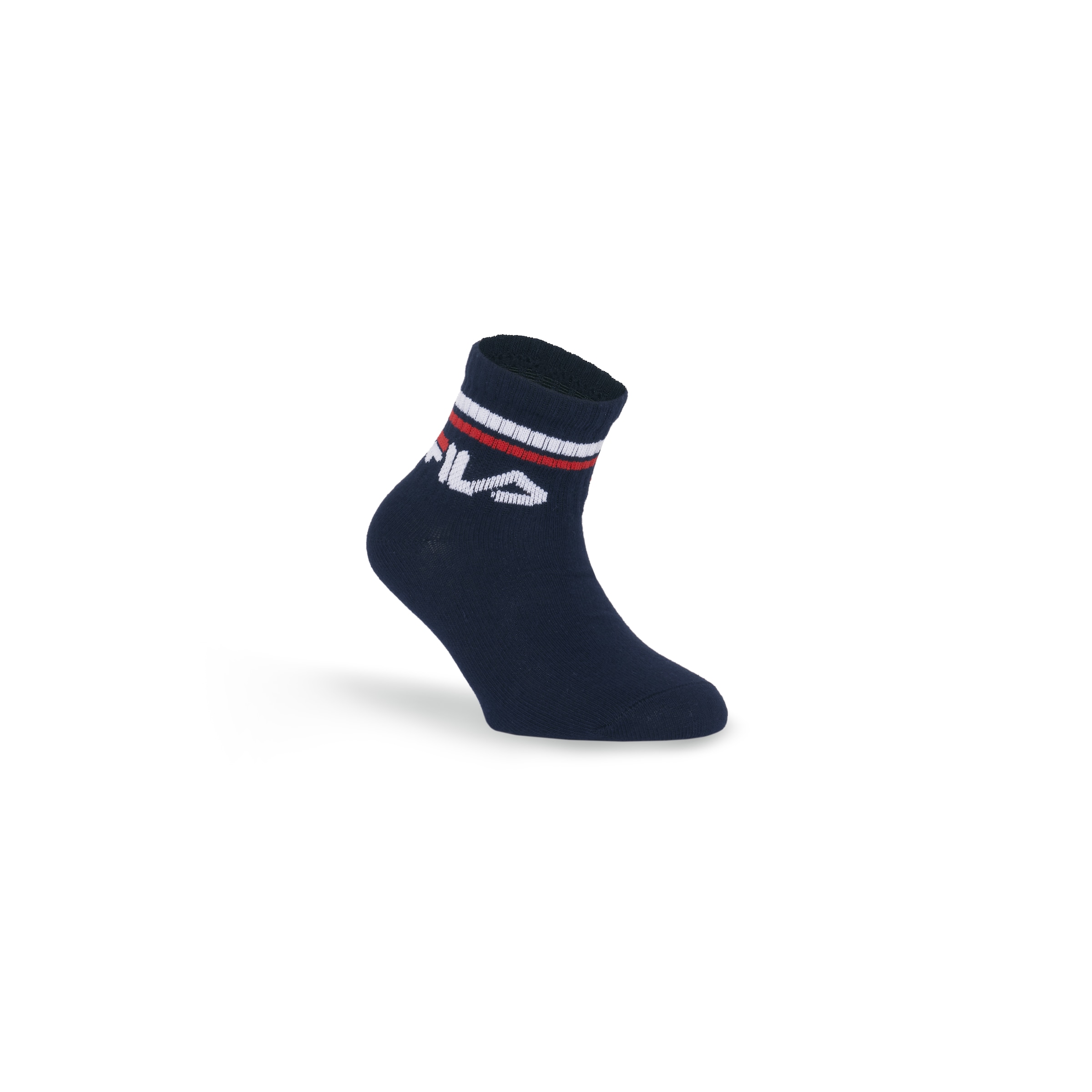 Fila Kurzsocken »JUNIOR UNISEX QUARTER PLAIN SOCKS«, (6 Paar), mit eingestricktem Logo im Bündchen, Kindersocken