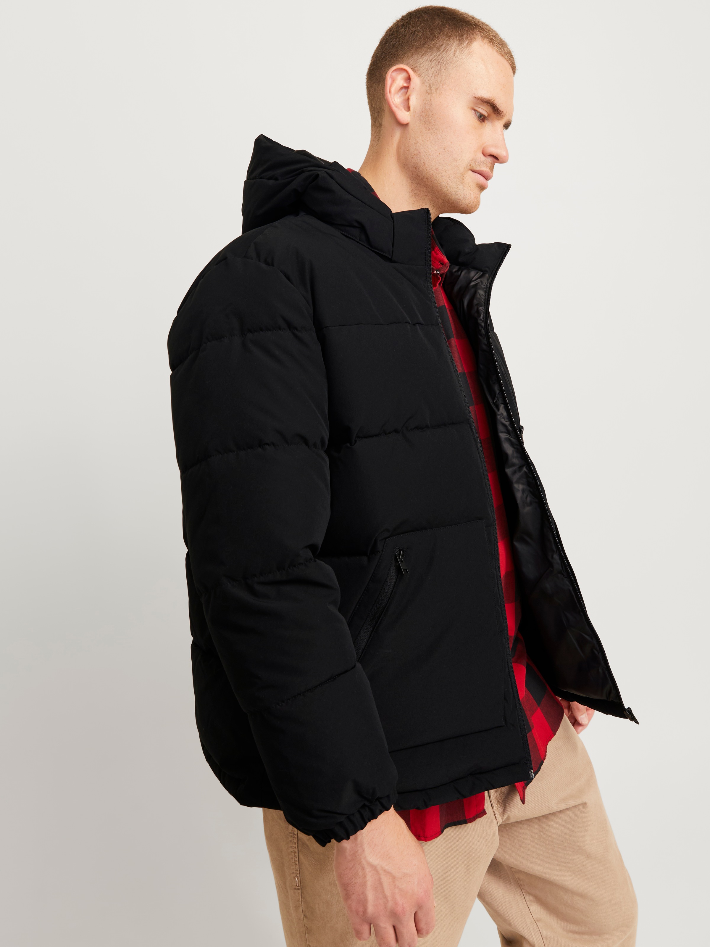 Jack & Jones PlusSize Outdoorjacke »JJEOTTO PUFFER JACKET PLS«, mit Kapuze