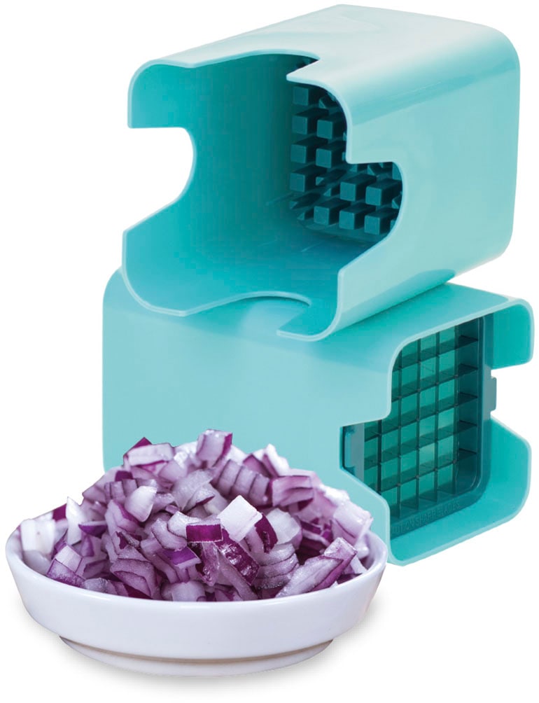 Genius Gemüseschneider »Genius Minis, Kombi-Set inkl. Edelstahl-Schüsseln, Set 19-tlg.«, 3 Schüsseln mit Deckel, Multihacker, Multischneider, Spiralschneider