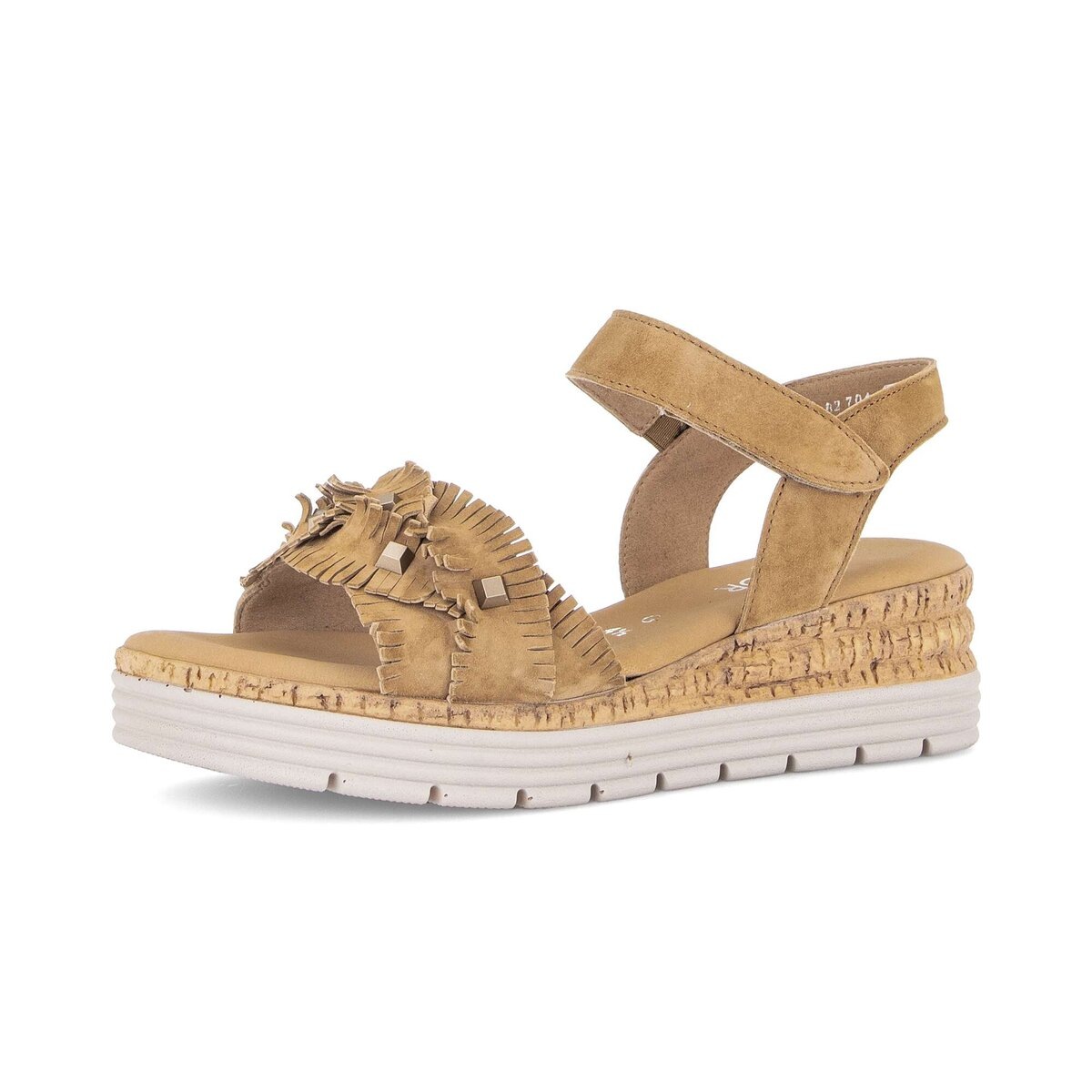 Plateausandaletten GABOR "Plateau Sandale", Damen, Gr. 38,5, braun, Schuhe