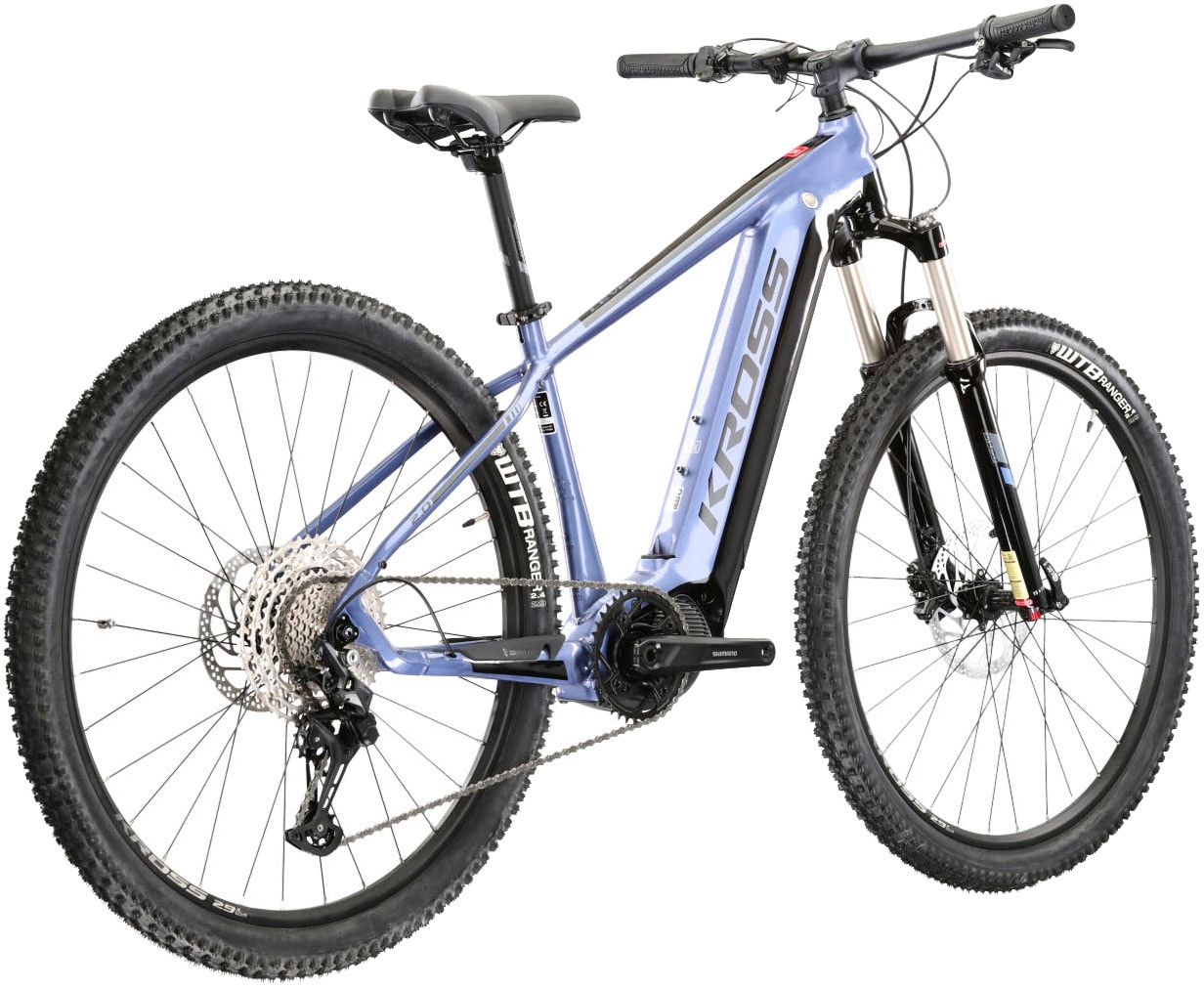 Kross E-Bike »E-MTB Level Boost 2.0 500 29 Zoll blau«, 11 Gang, Shimano, DEORE M5100, Mittelmotor 250 W