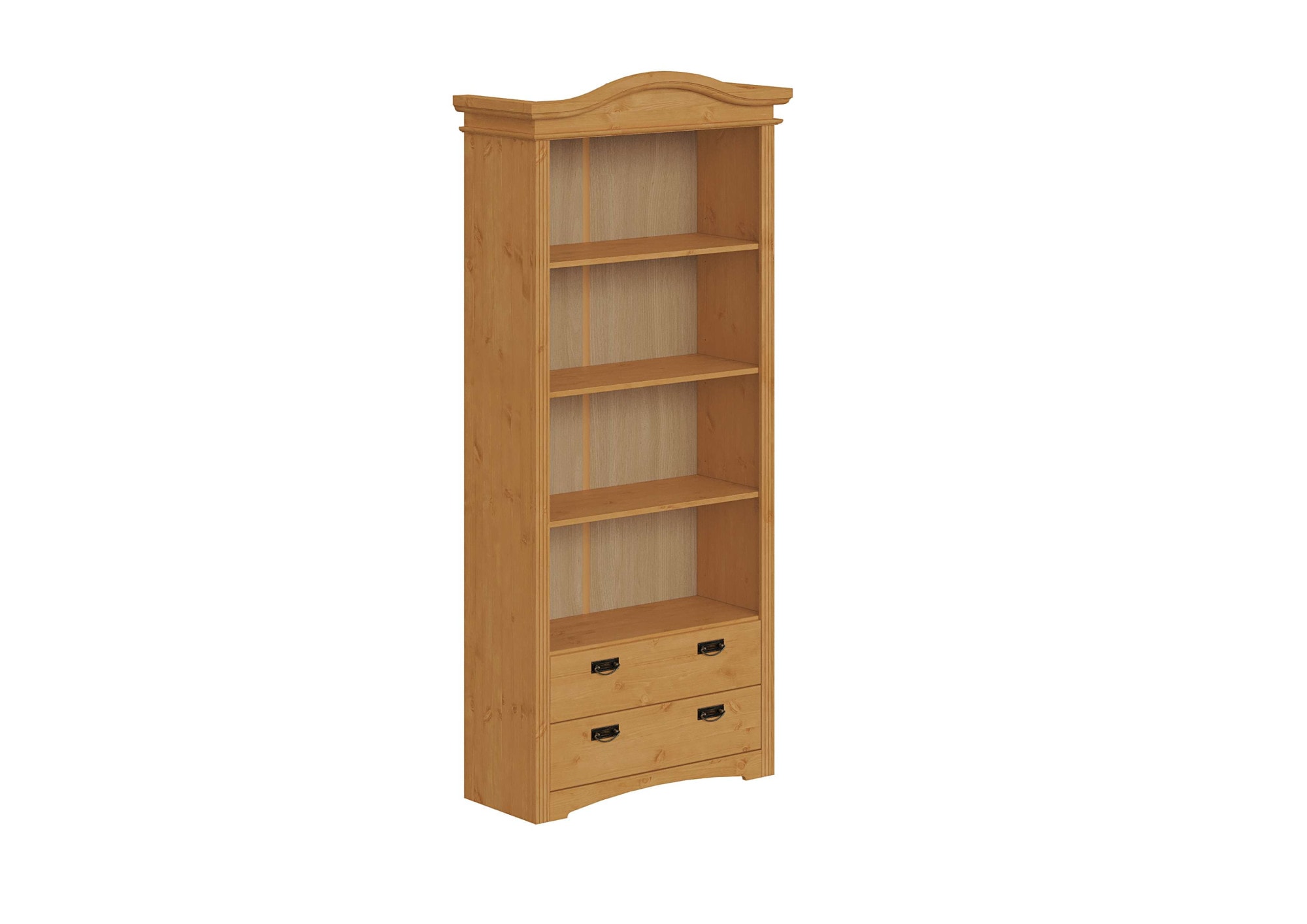 OTTO home Regal "Konrad, Standregal, Bücherregal, Stauraum" aus massiver Kiefer, Breite 94 cm, Höhe 208 cm, mit Schubladen, FSC