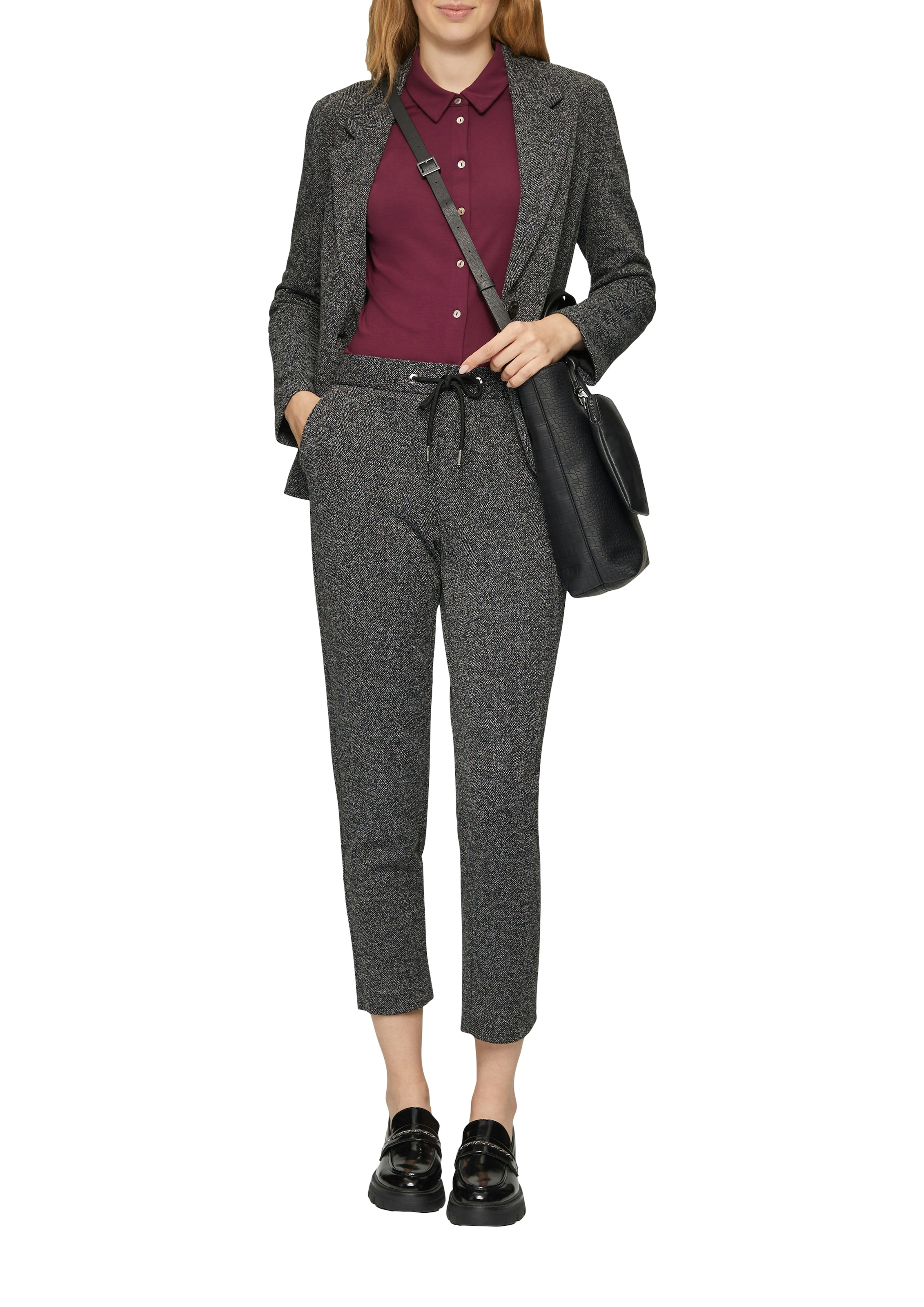 s.Oliver BLACK LABEL Kurzblazer mit Stretch und 1-Knopf-Verschluss