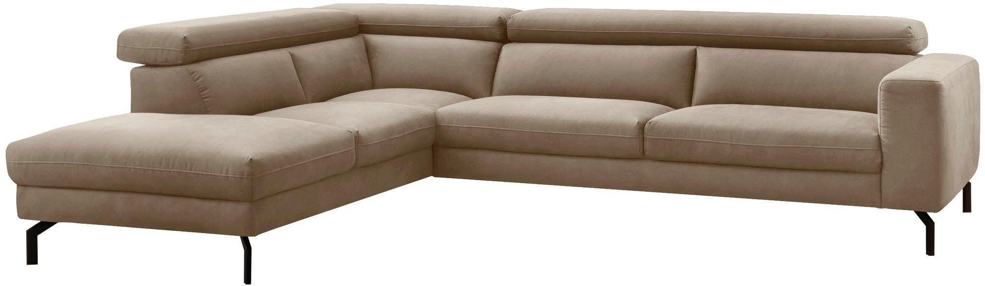 Places of Style Ecksofa "Olanta, modern und bequem, Breite 305cm, Fuß 16cm günstig online kaufen