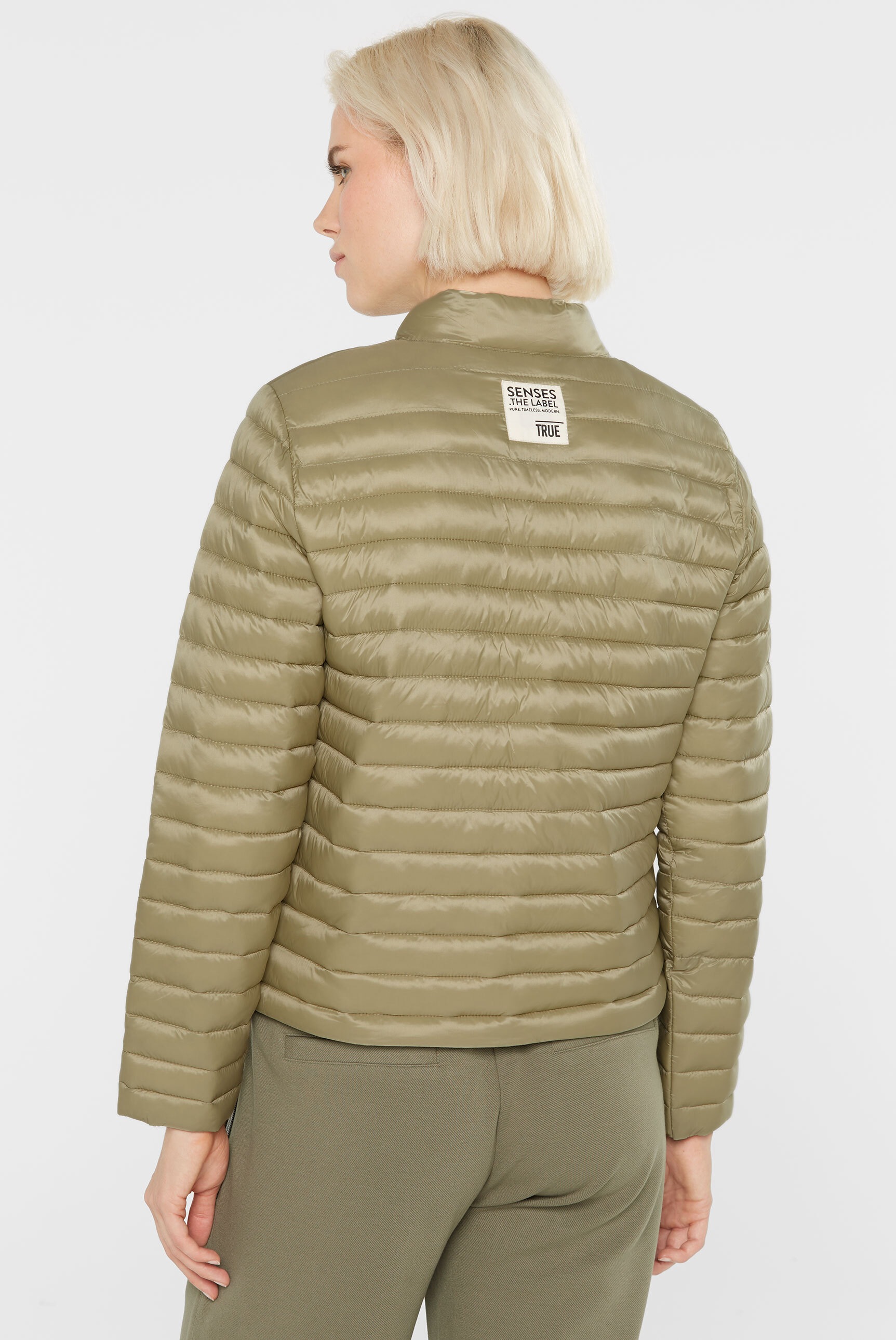 SENSES.THE LABEL Steppjacke, ohne Kapuze, mit verstellbarem Gummizug im Saum