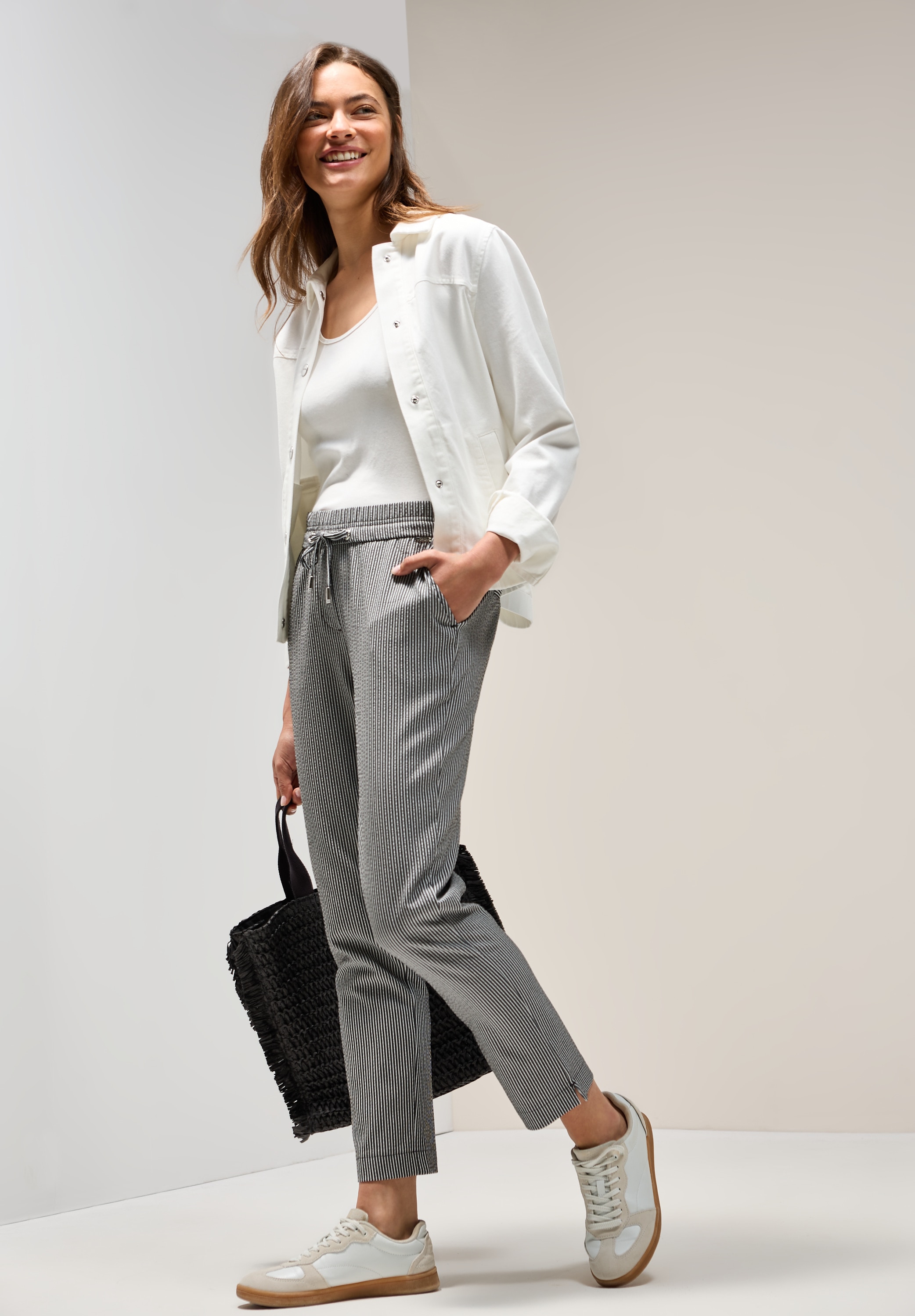 Cecil Stoffhose »Style Tracey«, im Streifen-Look
