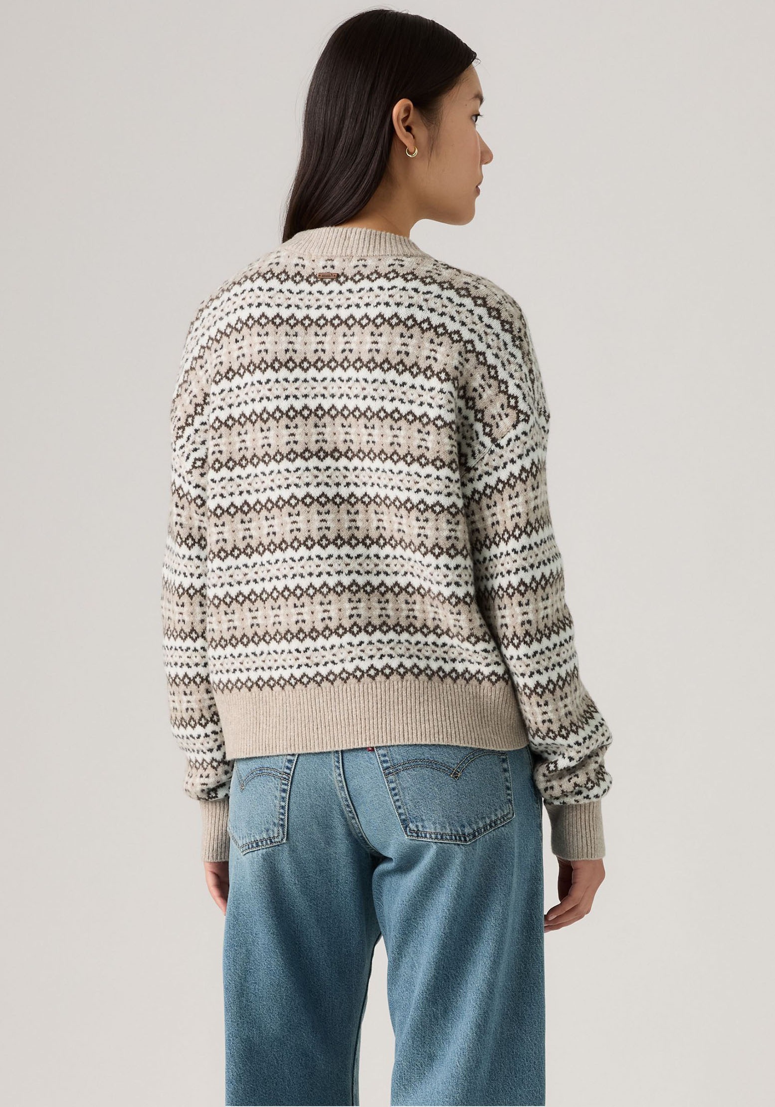 Thumbnail - Levis Rundhalspullover "INES SWEATER NEUT", Materialmix mit wärmendem Wollanteil