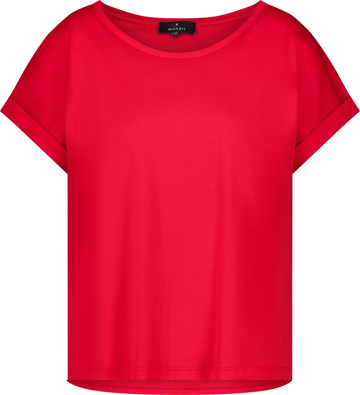 Monari T-Shirt »Shirt Basic Pima uni«, Mit Rundhalsausschnitt