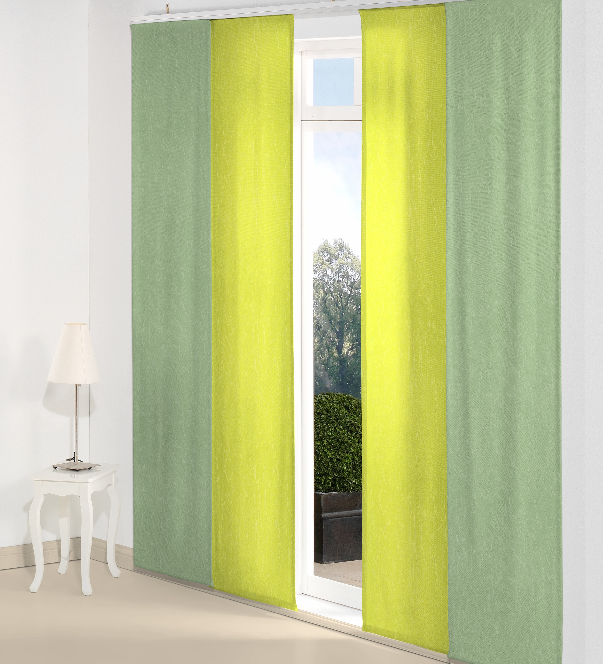 Wirth Schiebegardine "Lahnstein" Paneelwagen 1 Stk. tlg. Inkl. Montagezubehör
