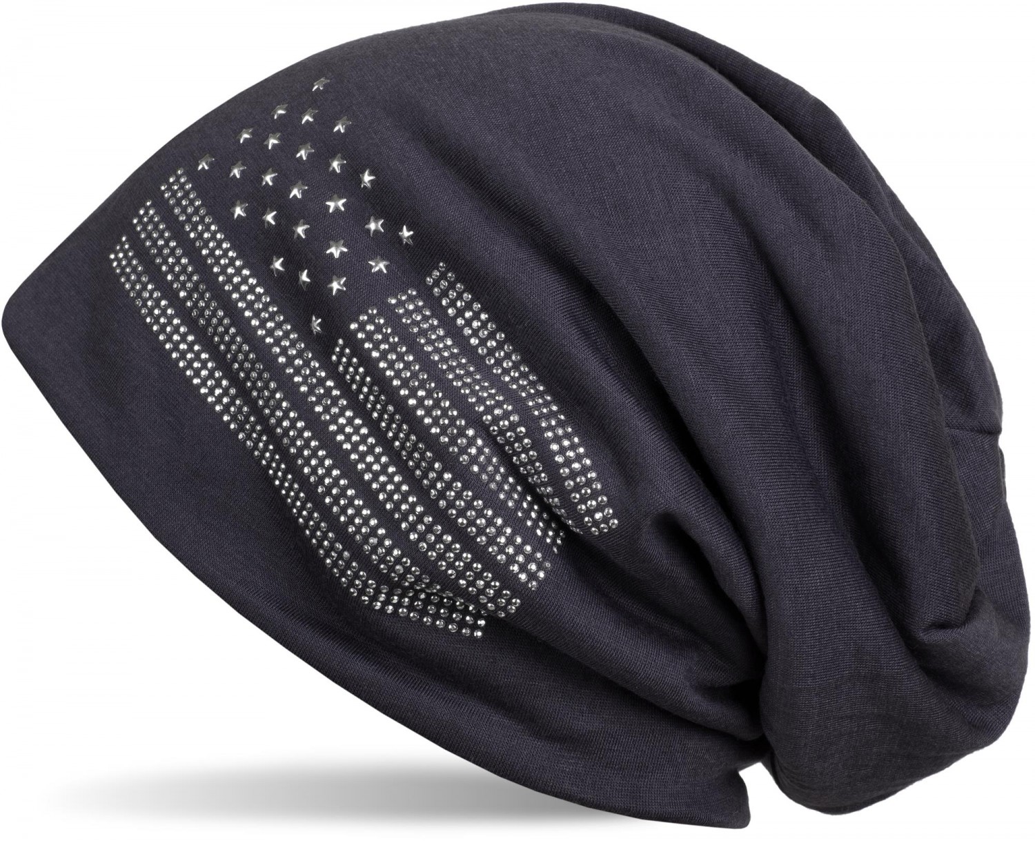 styleBREAKER Beanie "Beanie mit USA Flagge aus Strass" 1 Stk.