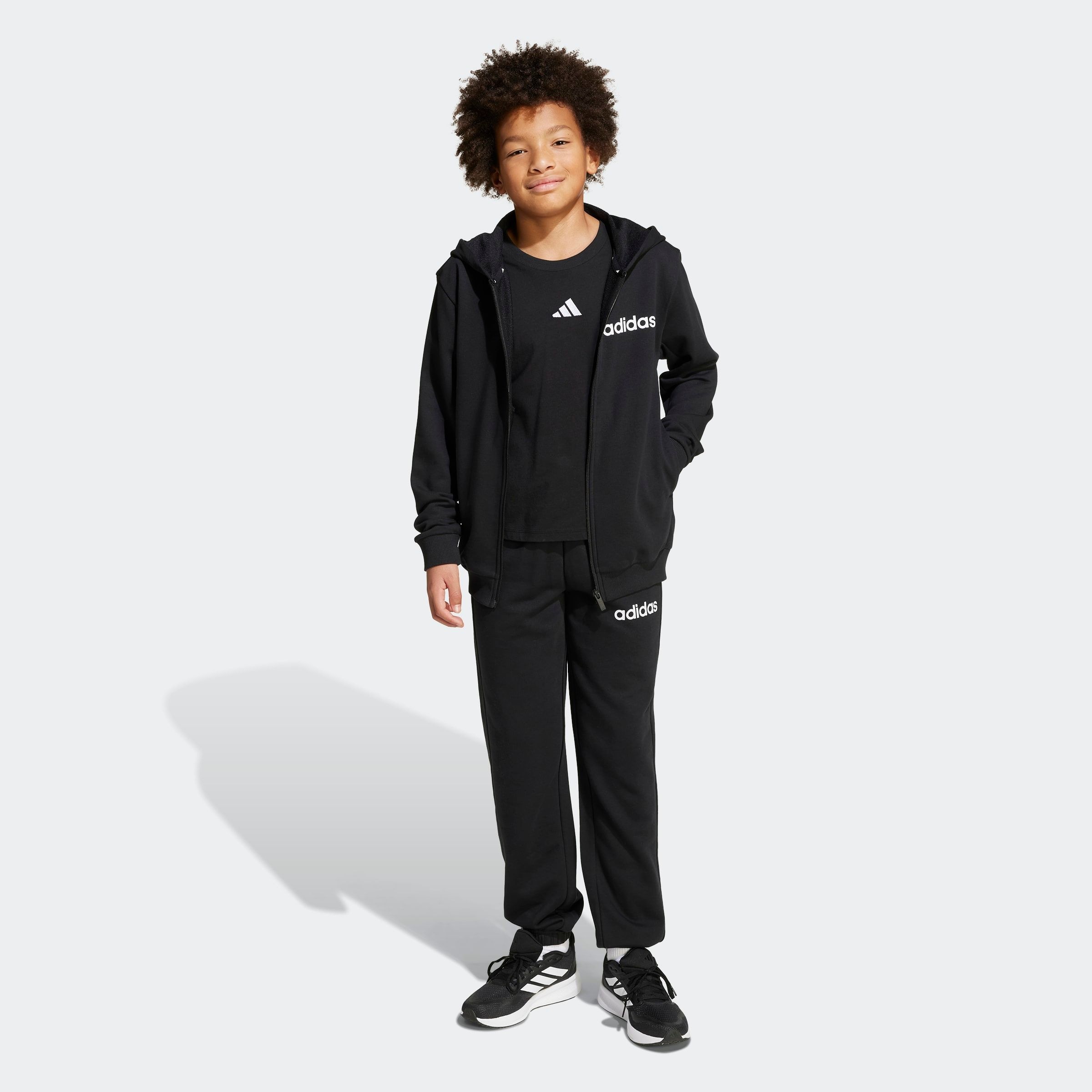 adidas Sportswear Trainingsanzug »J LIN FT TS 220«, (2 tlg.)