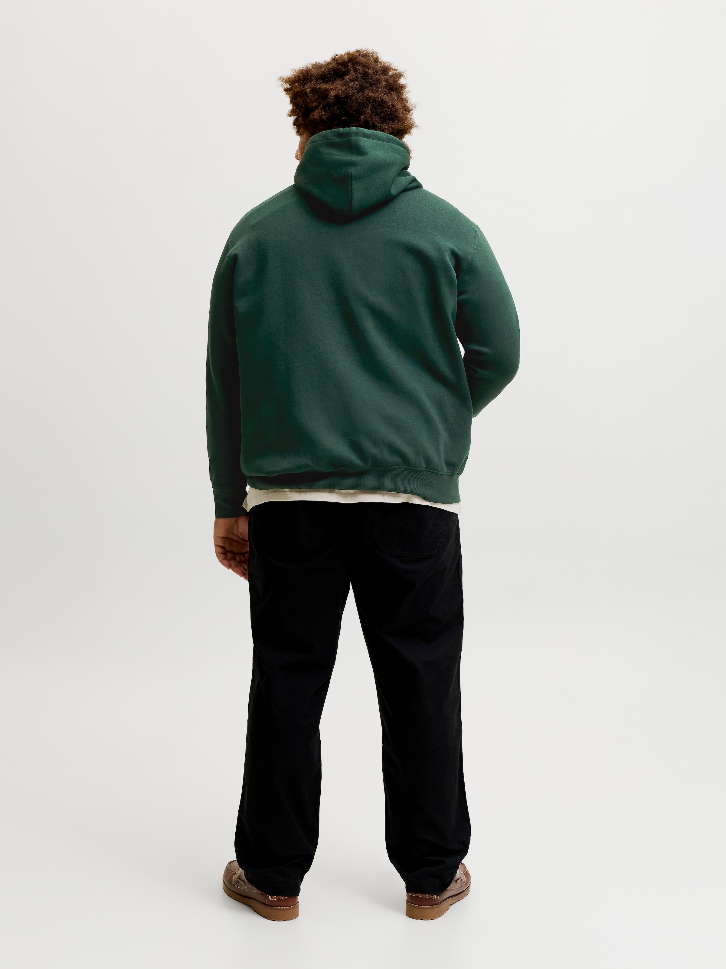 Jack & Jones PlusSize Kapuzensweatshirt »JORFREDERIKSBERG MONOGRAM SWEAT HOOD PLS«, Baumwollmischung, regular fit
