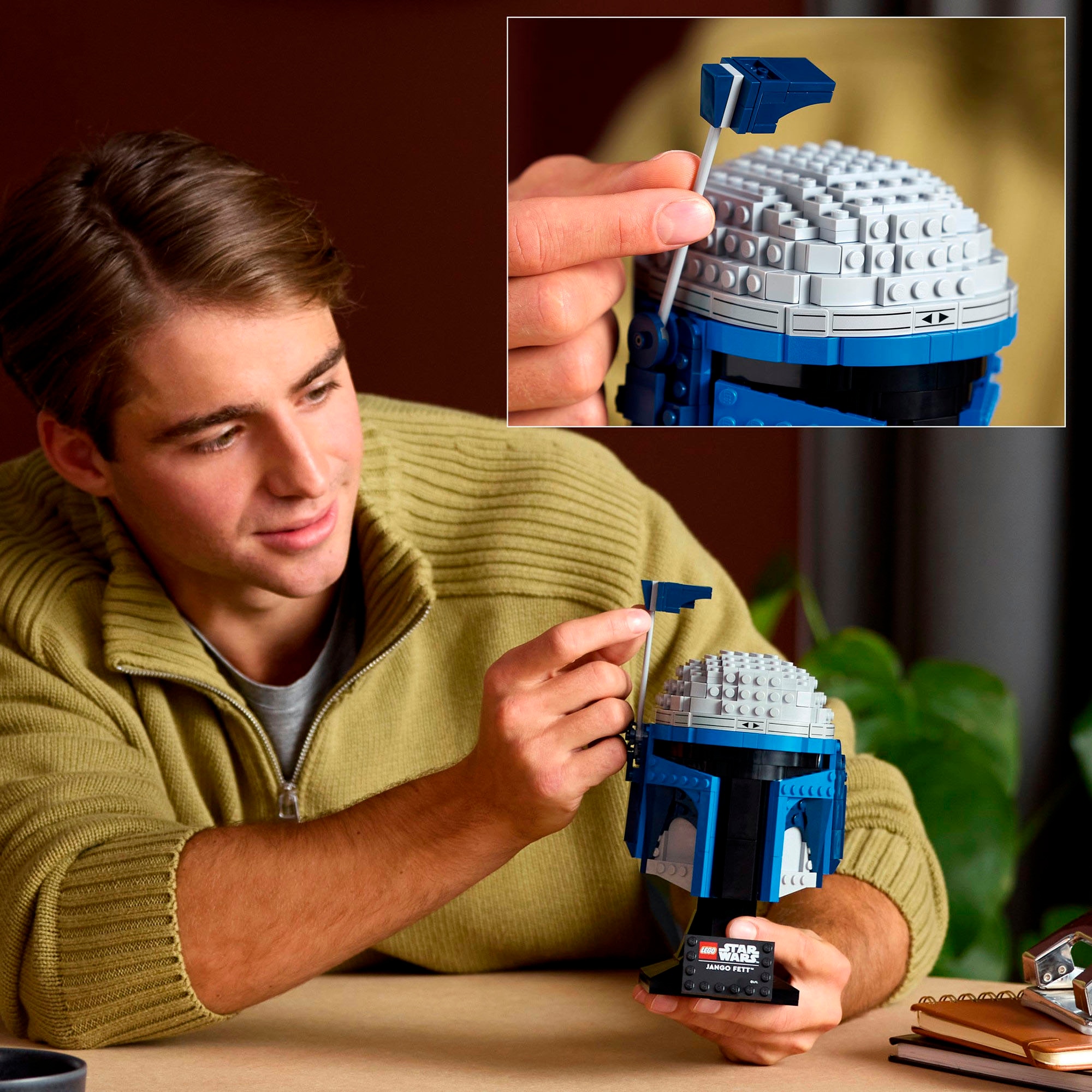 LEGO® Konstruktionsspielsteine »Jango Fett Helm (75408), LEGO Star Wars ™«, (616 St.), Made in Europe
