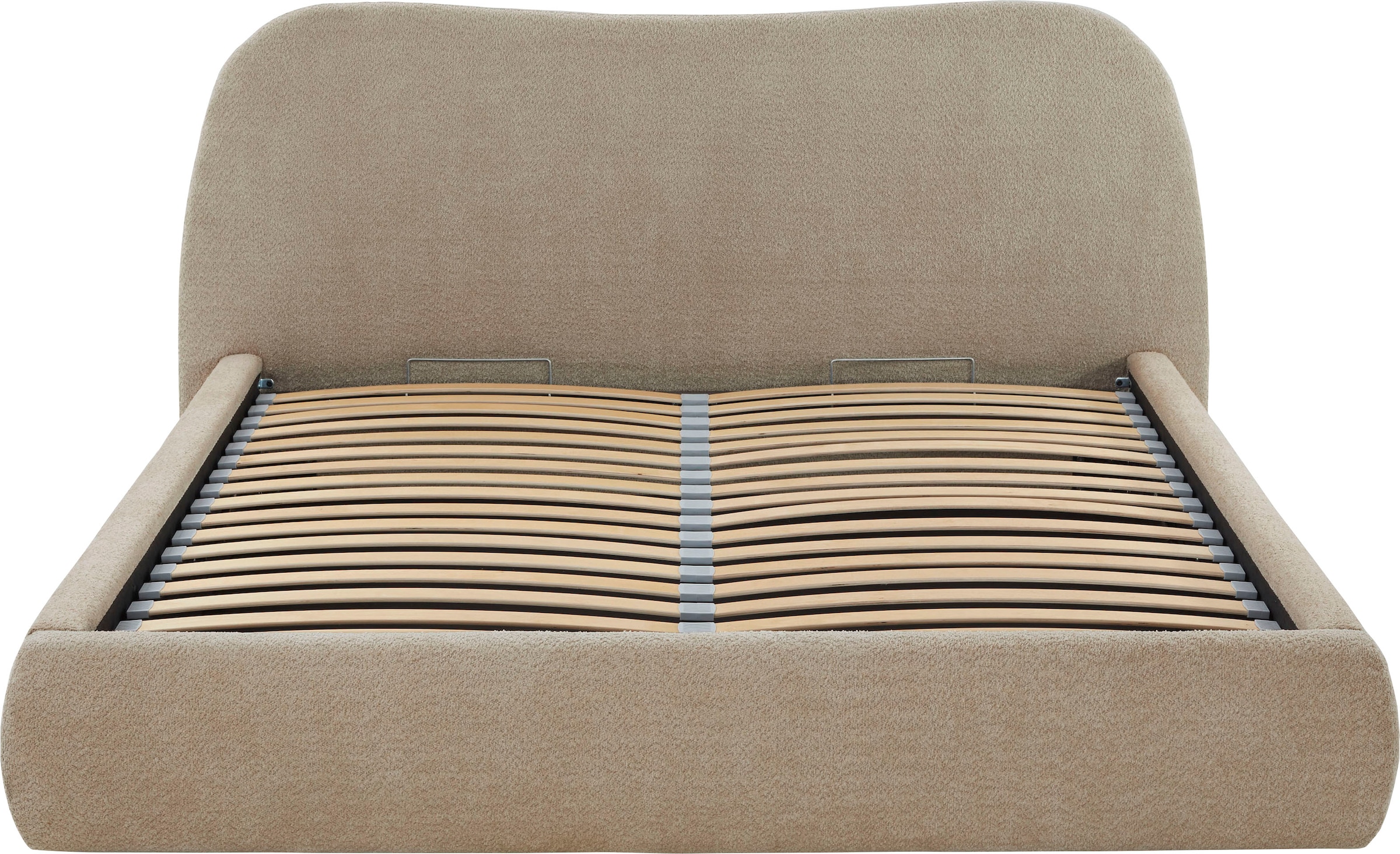 ATLANTIC home collection Polsterbett »Sophie«, mit oder ohne Stauraum, hochwertiger Bouclé-Bezug
