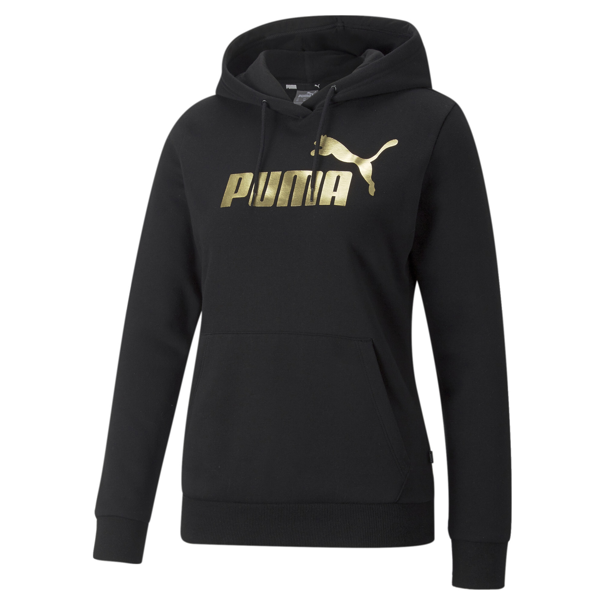 PUMA Kapuzensweatshirt "ESS+ METALLIC LOGO HOODIE FL"